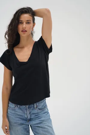 Kaden Cotton V Neck - Black Perfect For Relaxing Active Comfort Style