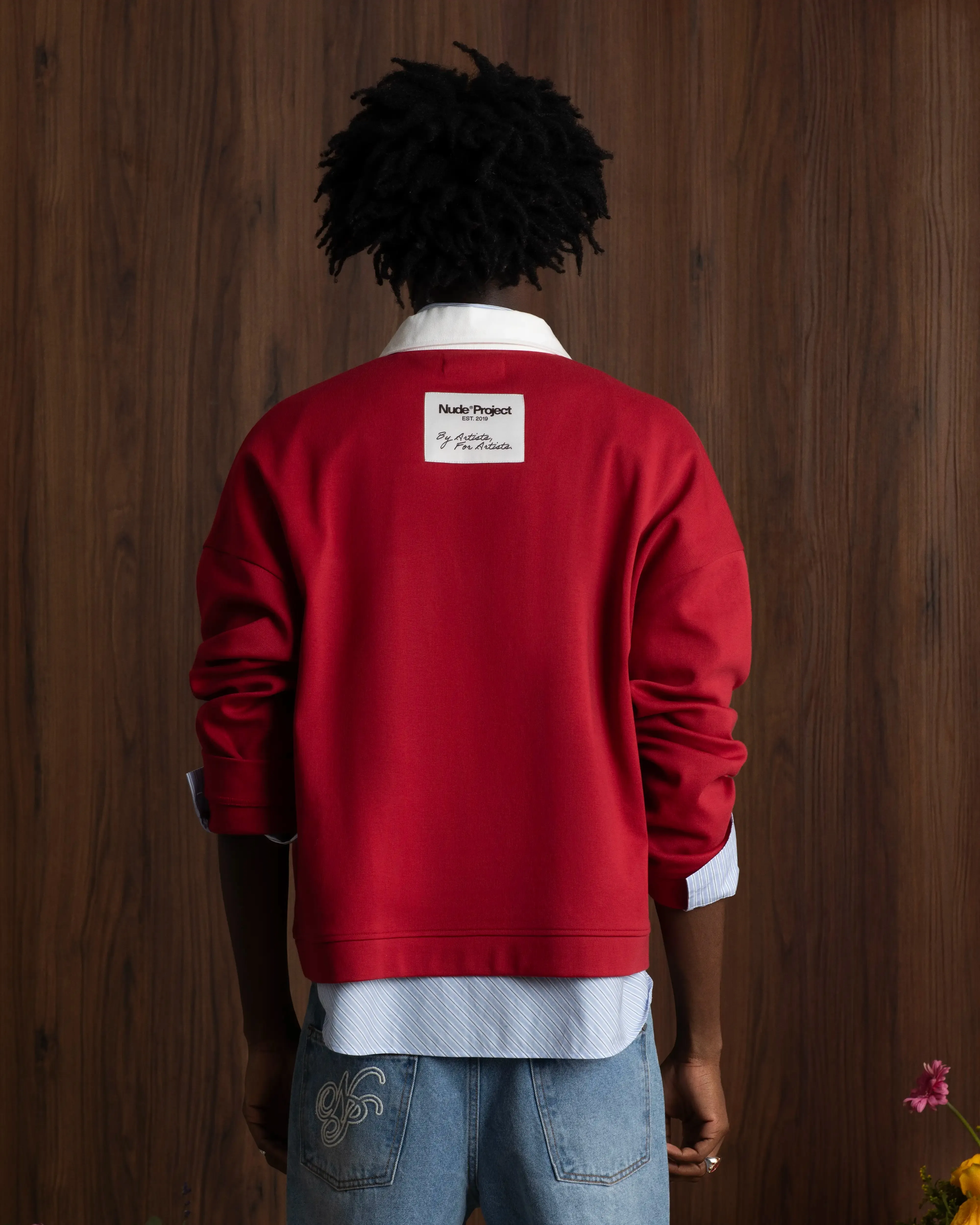 WrinkleFreeFabric RecycledBlend Keef Polo Rugby Red