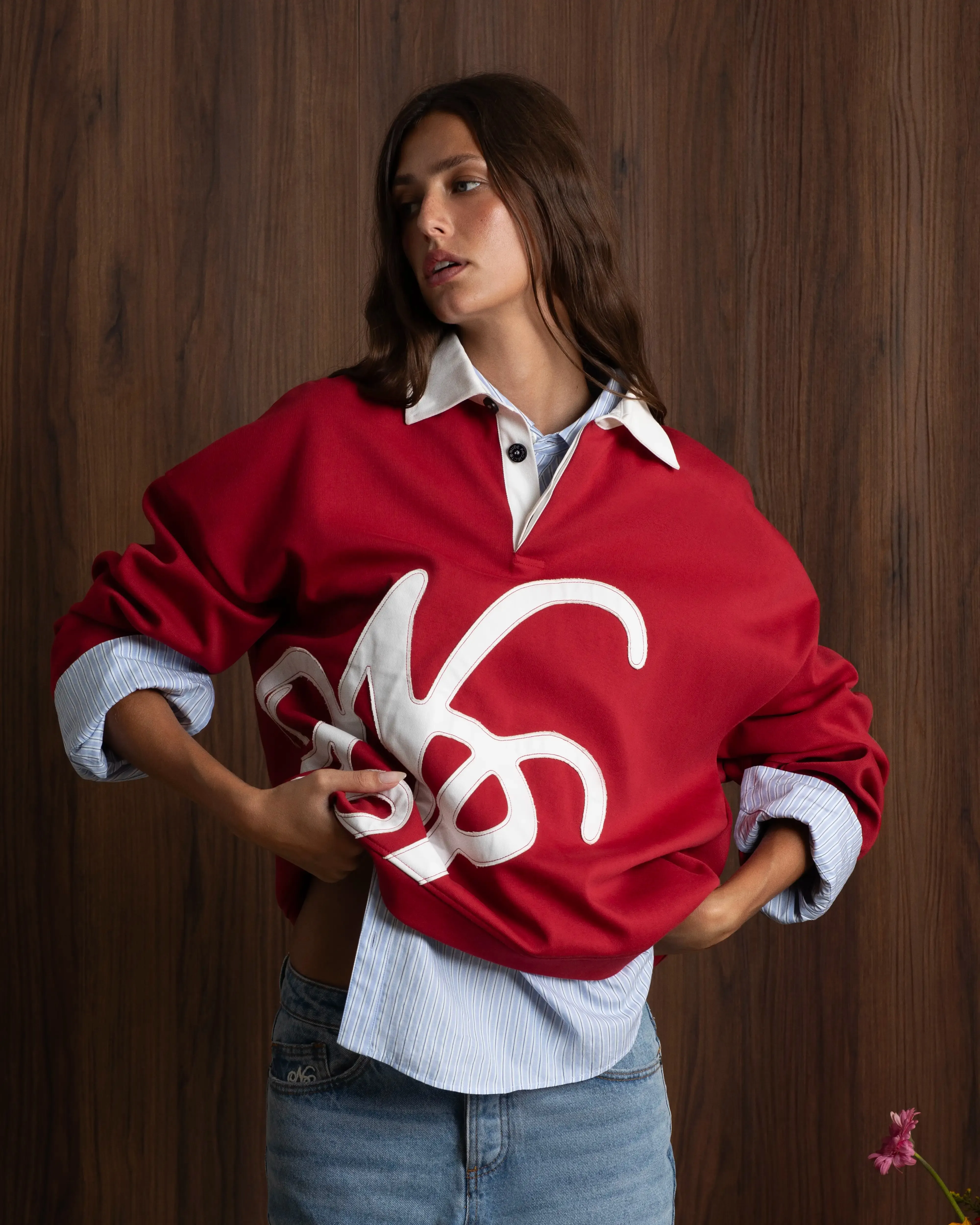 Keef Polo Rugby Red SustainableTextiles