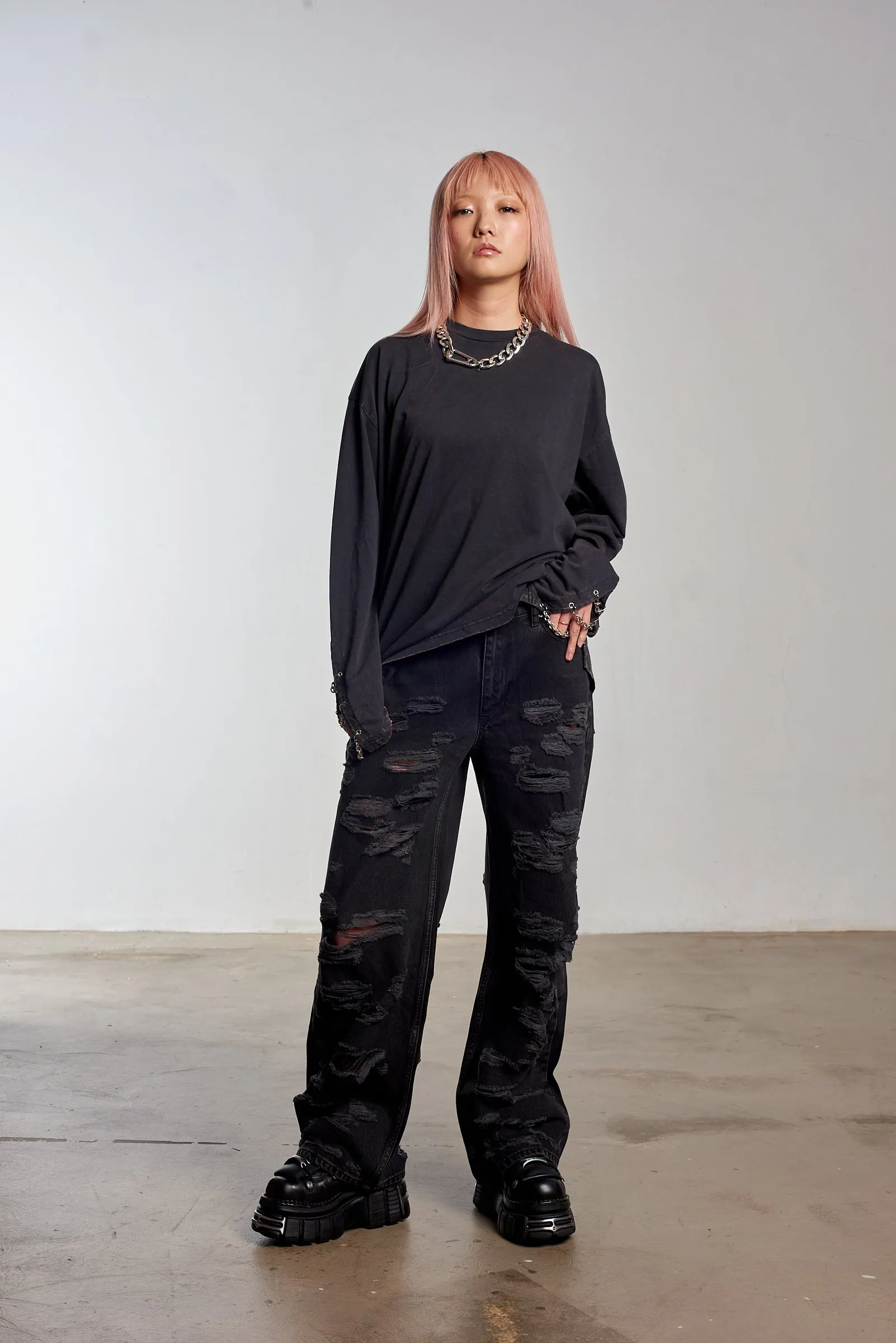 Sheer Fit Keeper Oversized Chain Tee