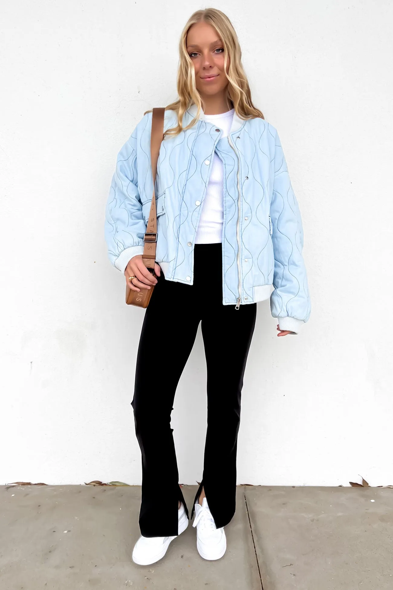 Kenna Chambray Jacket Blue All Day Wear