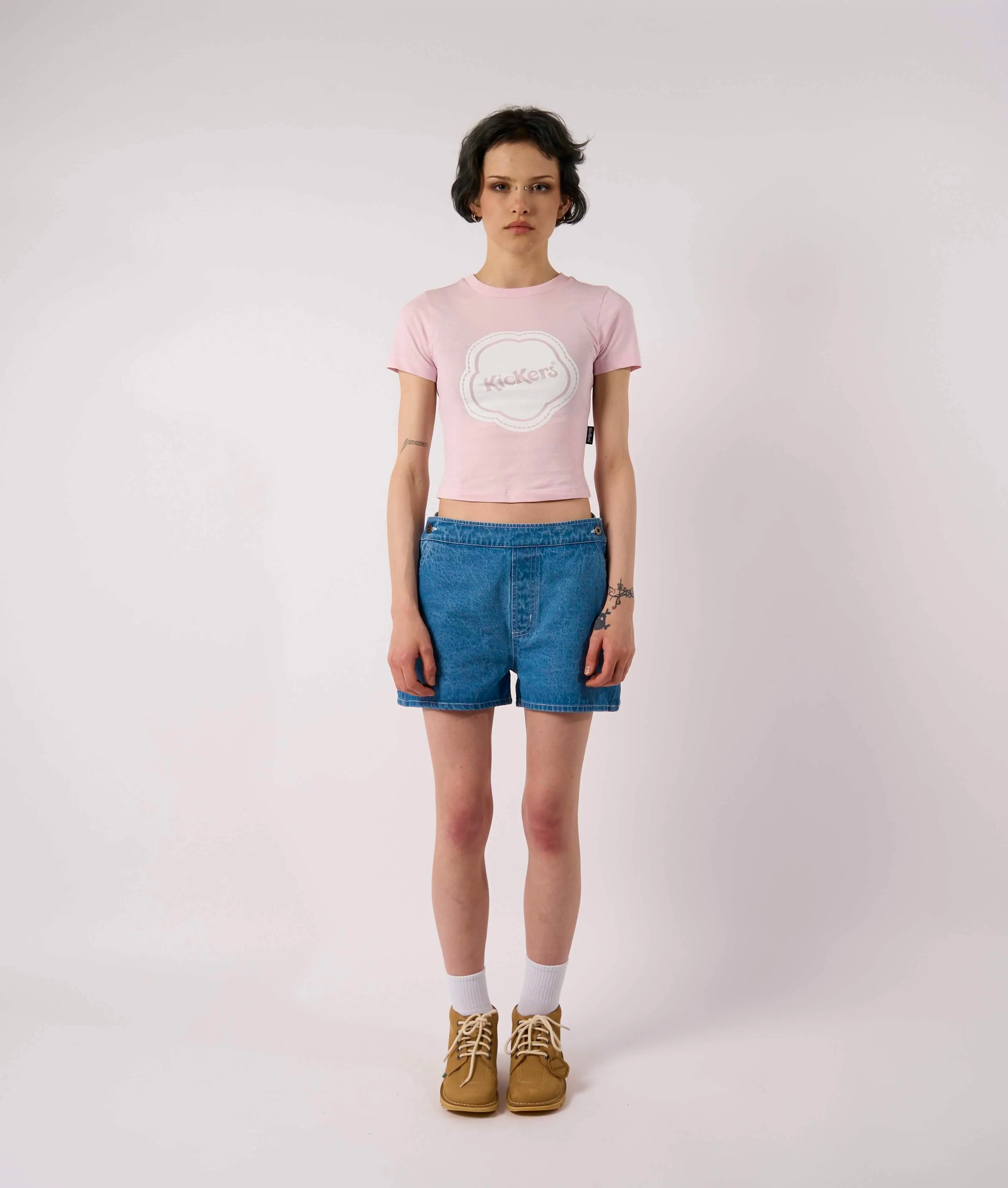 Love Energy Comfy Fashion Kickers Baby Pink Logo T-shirt