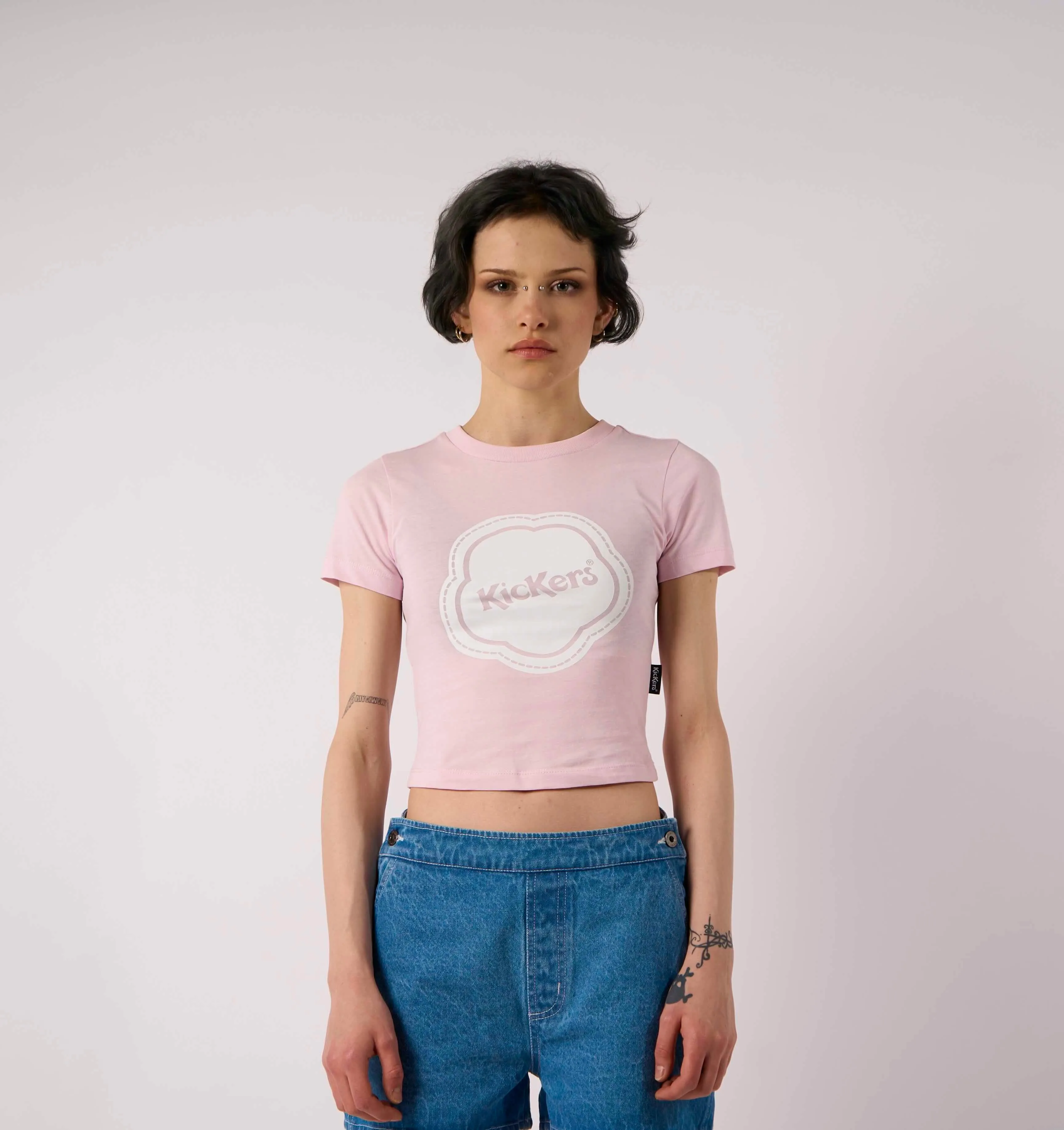 Kickers Baby Pink Logo T-shirt VersatileCuff