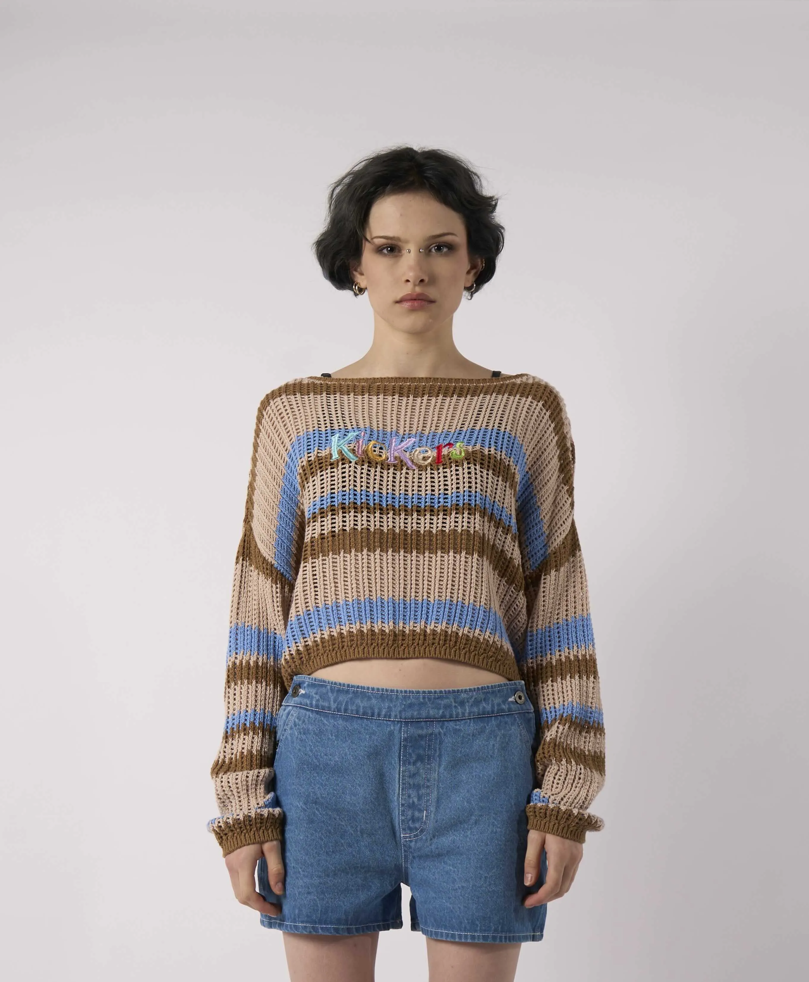 Kickers Stripe Logo Knit Fresh Casual Wear