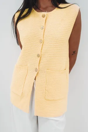 Insulated Outerwear Kiele Knit Vest Yellow