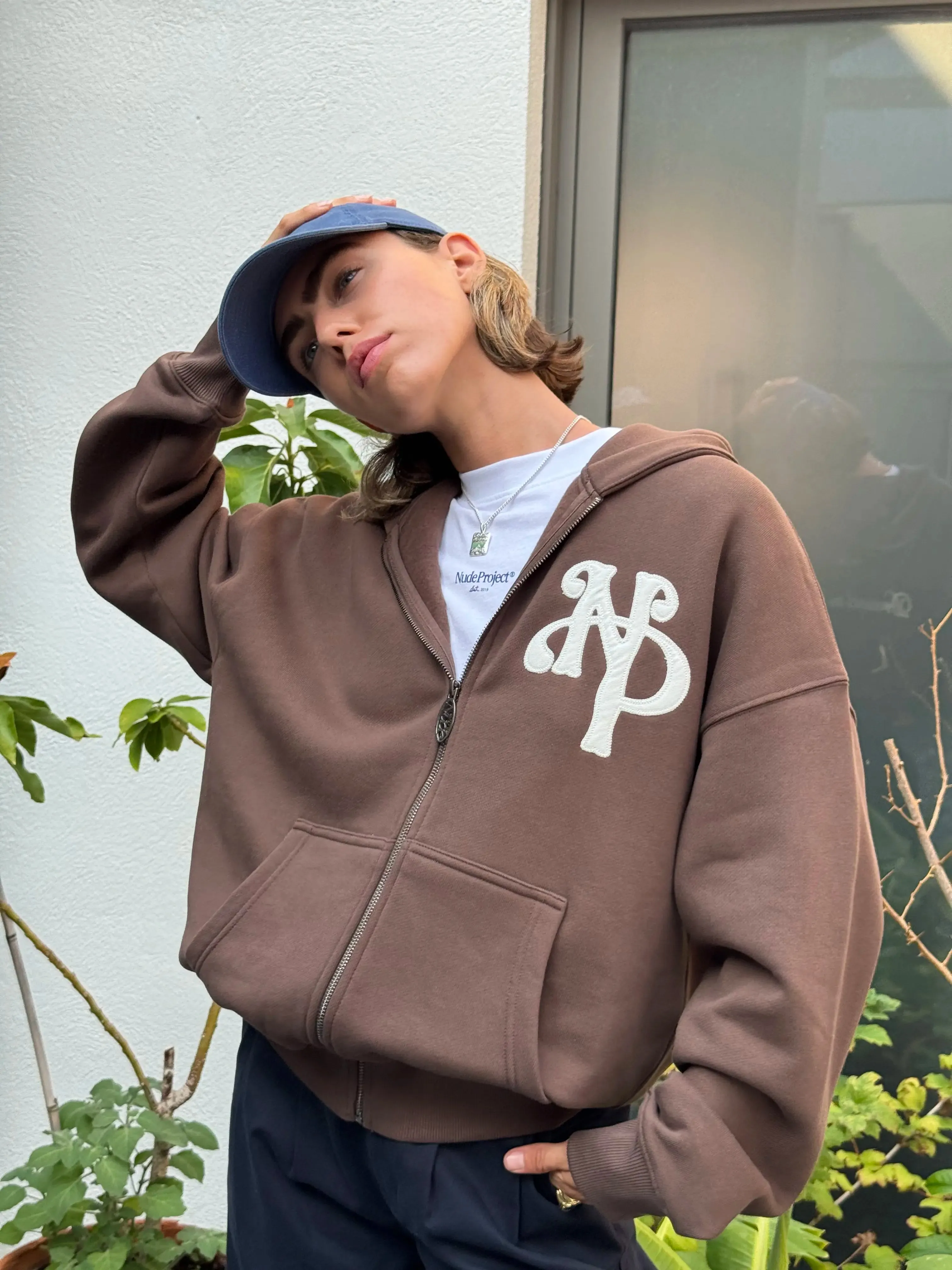 Kill Bill Zip-Up Hoodie Brown Fashion Piece Soft Texture