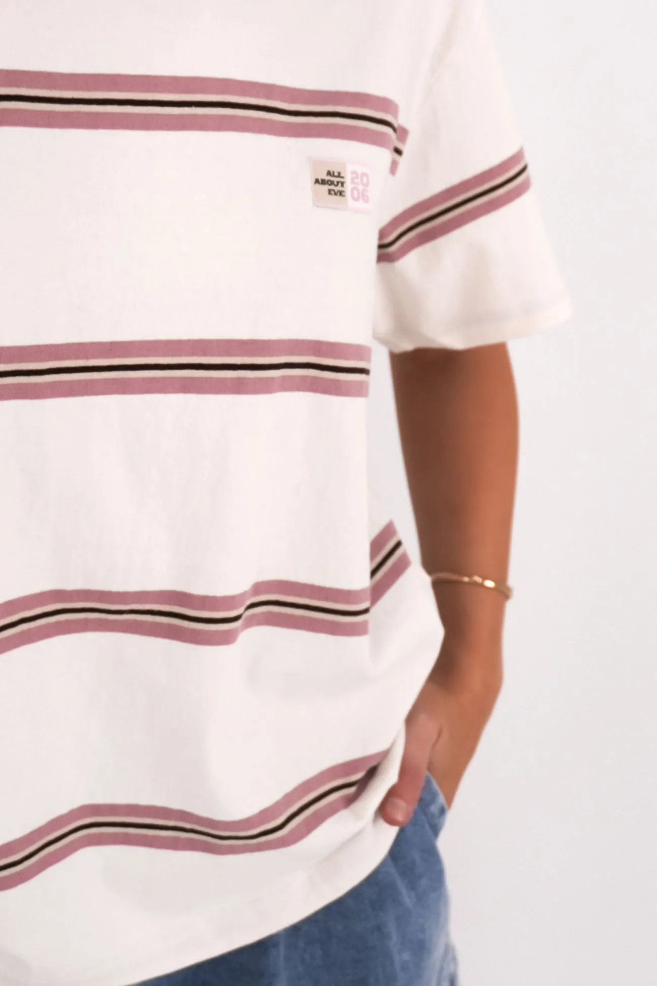 Breathable Fit Design Kinsey Stripe Tee