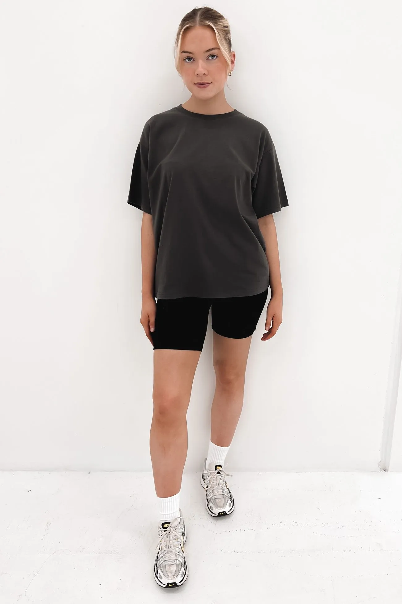 Weekend Wardrobe Koa Oversized Tee Charcoal