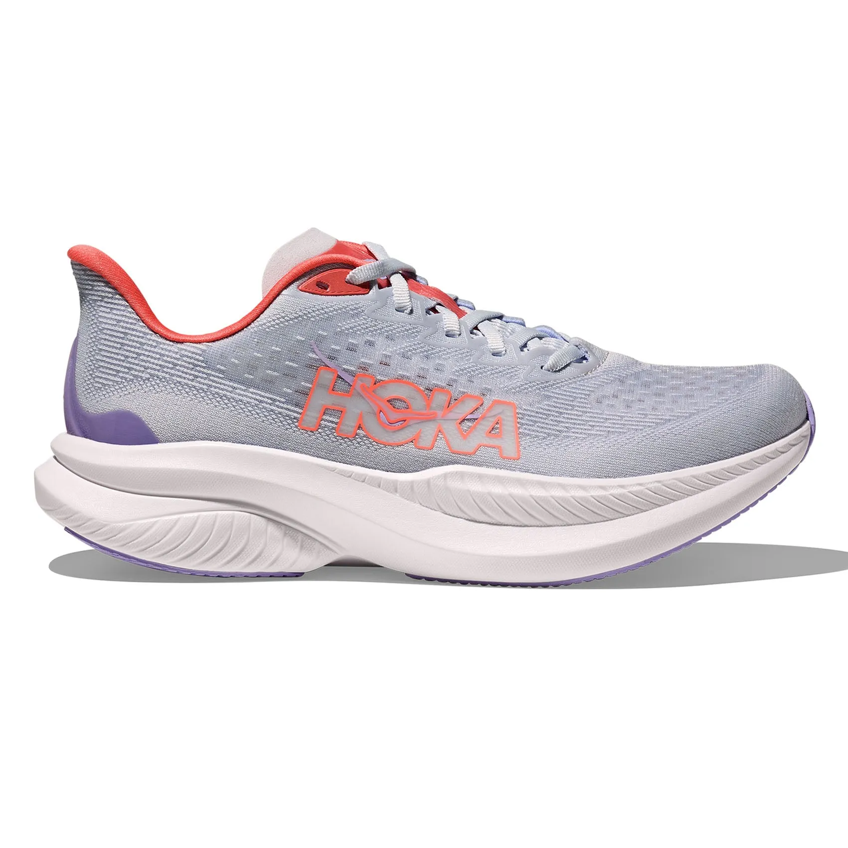 chemical - resistant Enhanced Torsional Rigidity Womens HOKA Mach 6 (Wide)