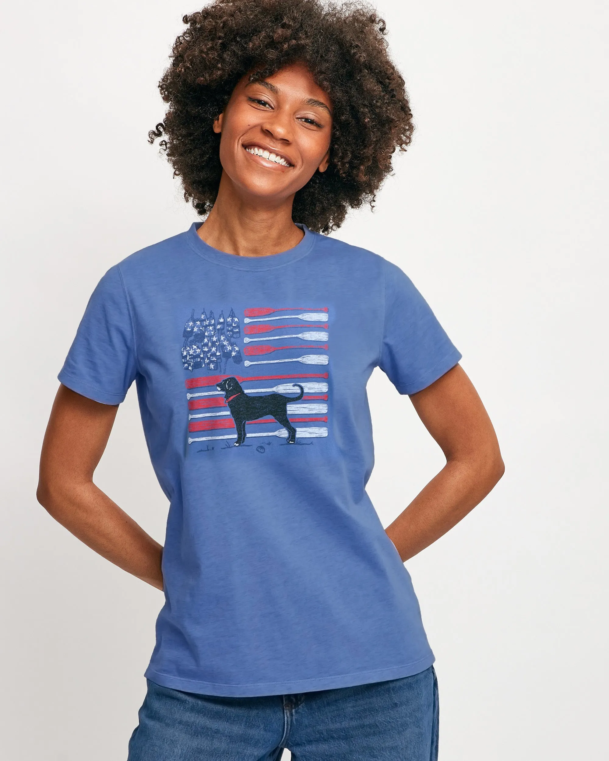 Casual Comfort Layer Ladies Classic Oars & Buoys Shortsleeve Tee