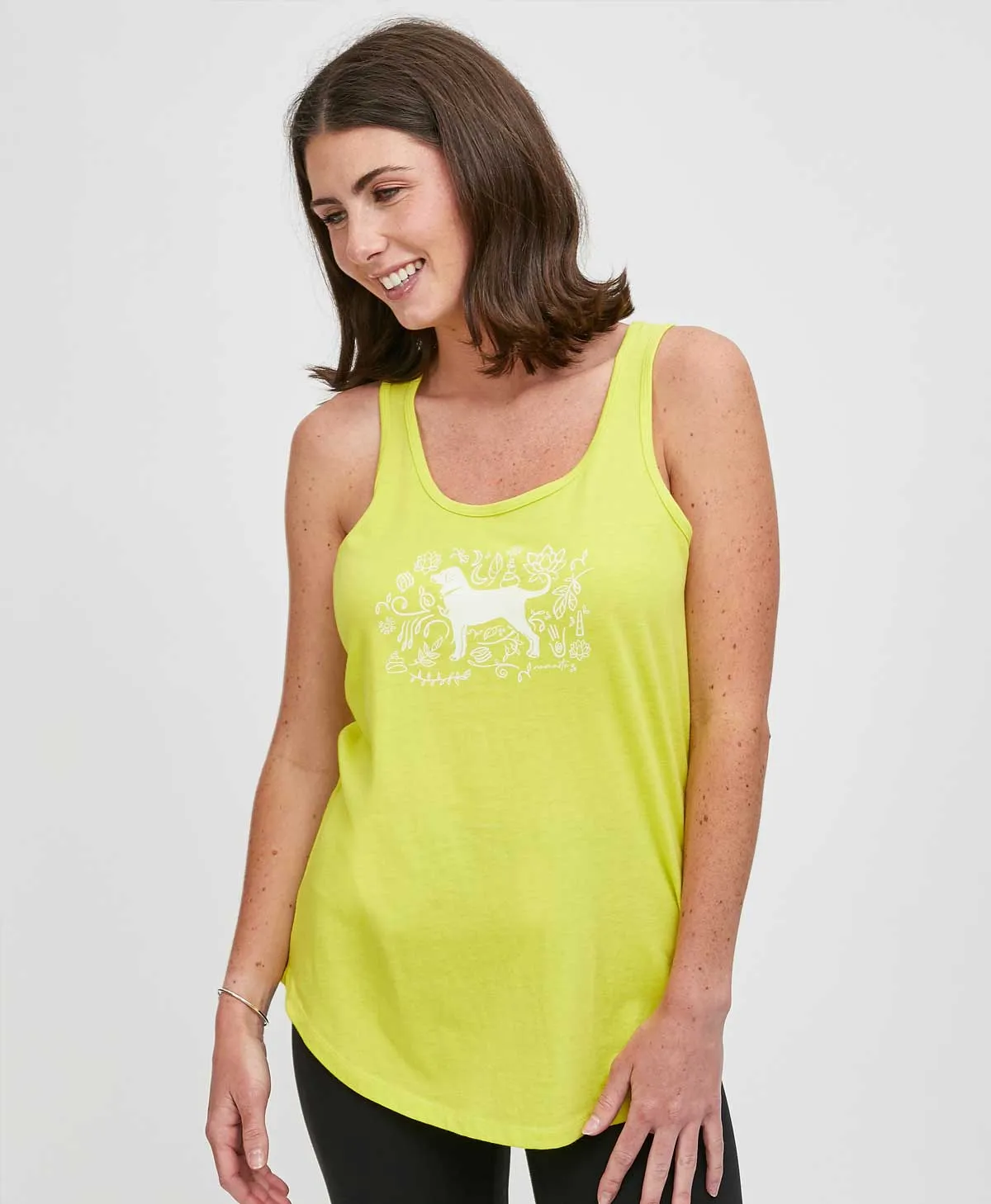 Soft and Flexible Ladies Namaste Racerback Tank