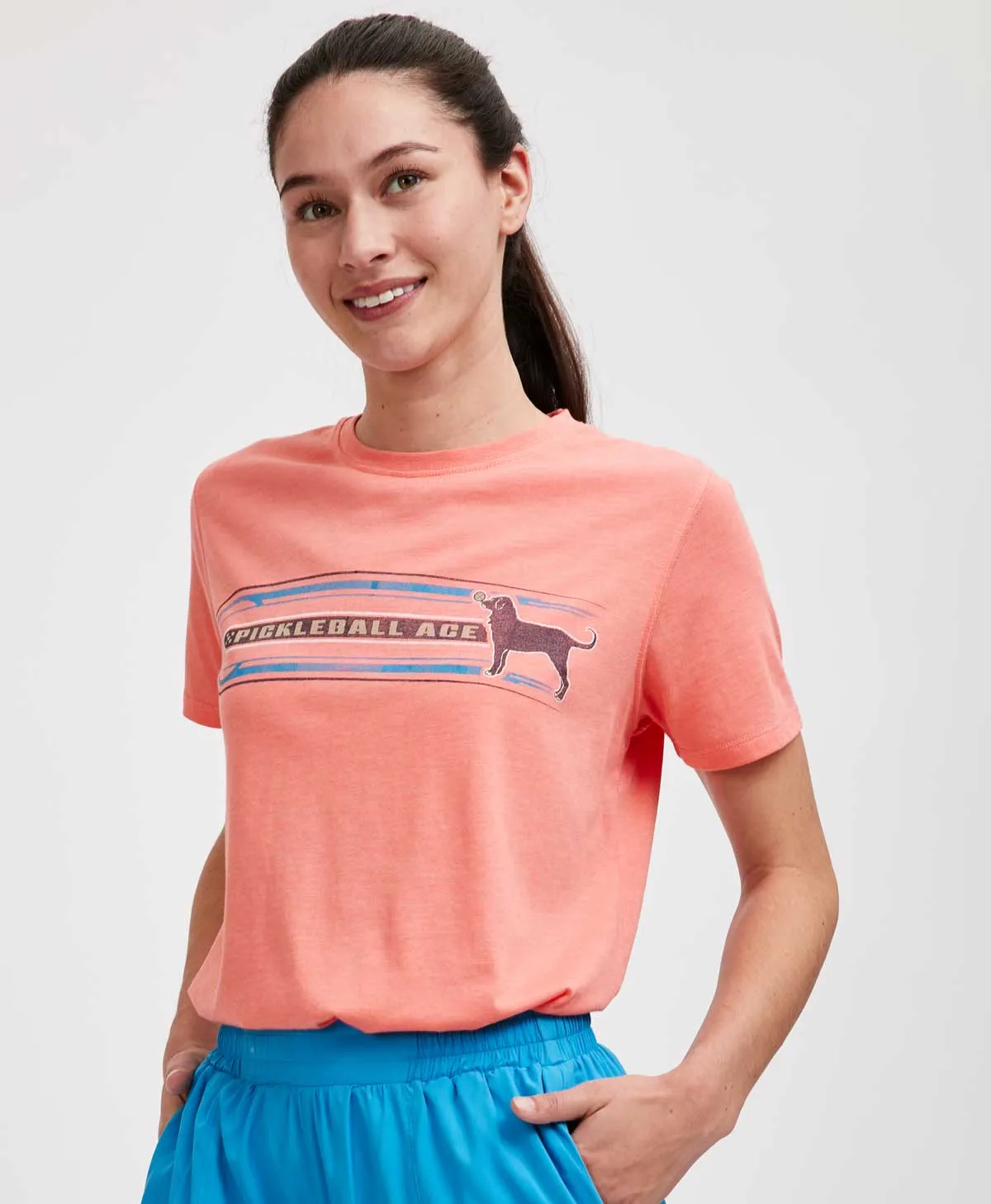 Ladies Pickleball Shortsleeve Tee Sleek Performance Comfortable Layering