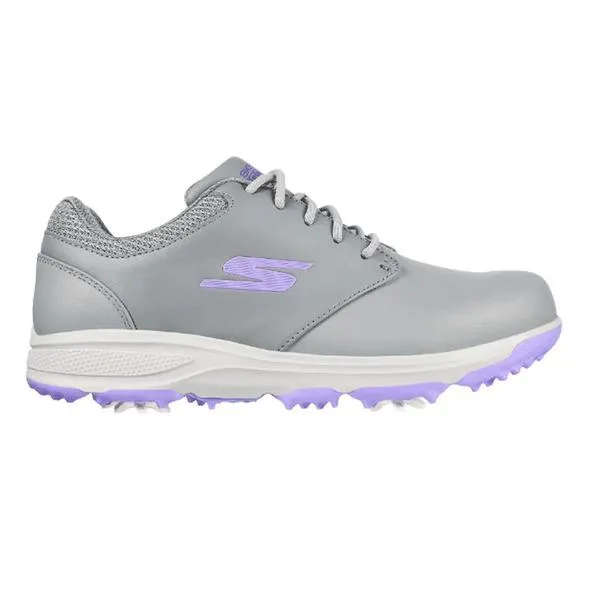 Ladies Skechers GO GOLF Jasmine Golf Shoes - Grey/Purple Dual Tone