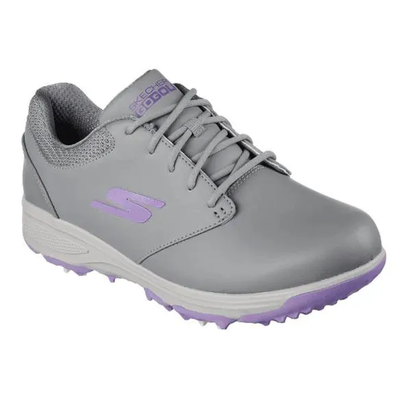Wind Safe Ladies Skechers GO GOLF Jasmine Golf Shoes - Grey/Purple