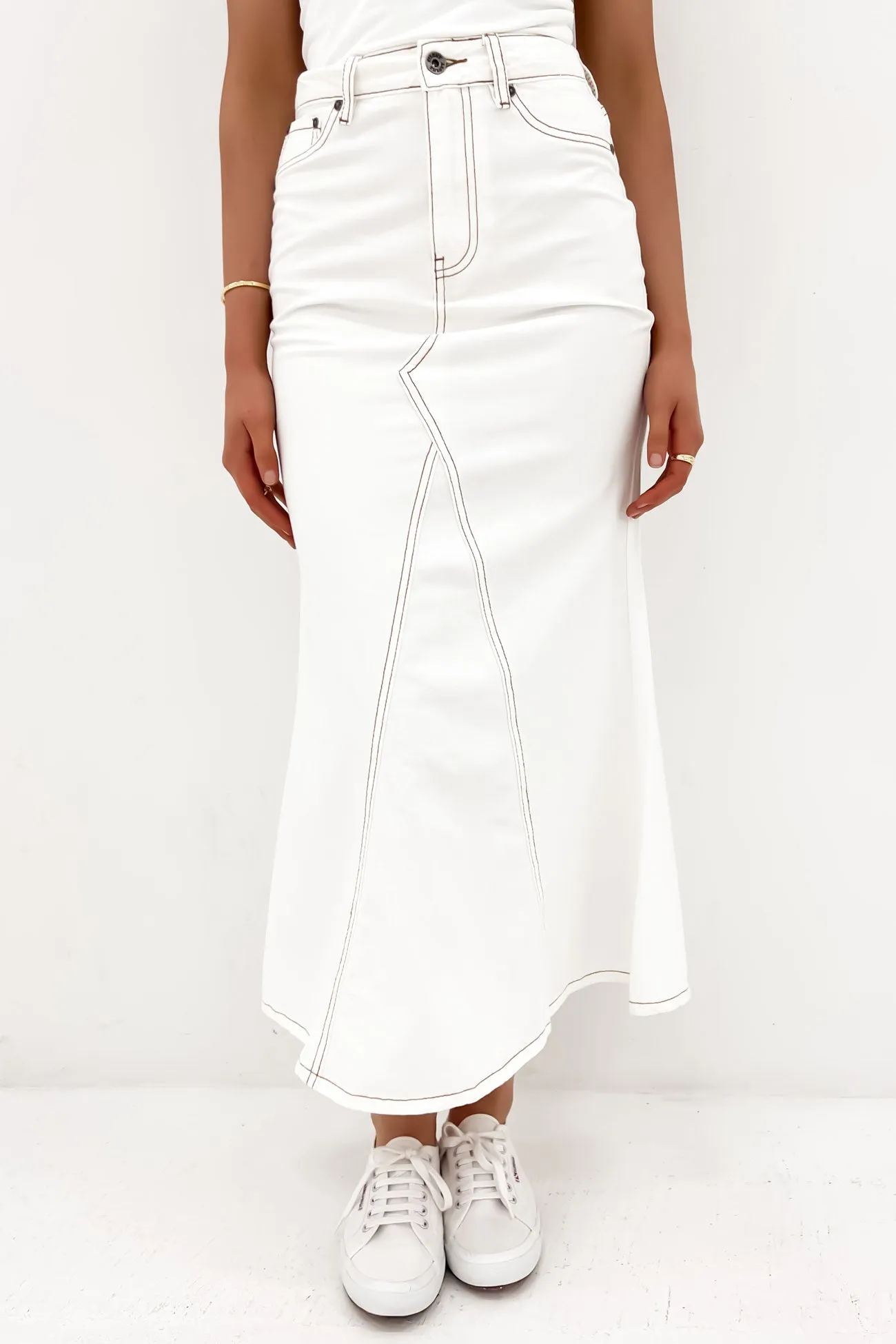 Mix Separates Season To Season Lana Skirt Vintage White