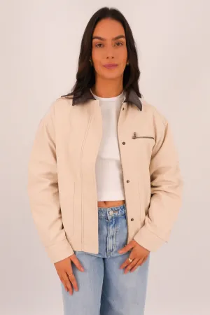 Laney Jacket Tan MagneticClosure