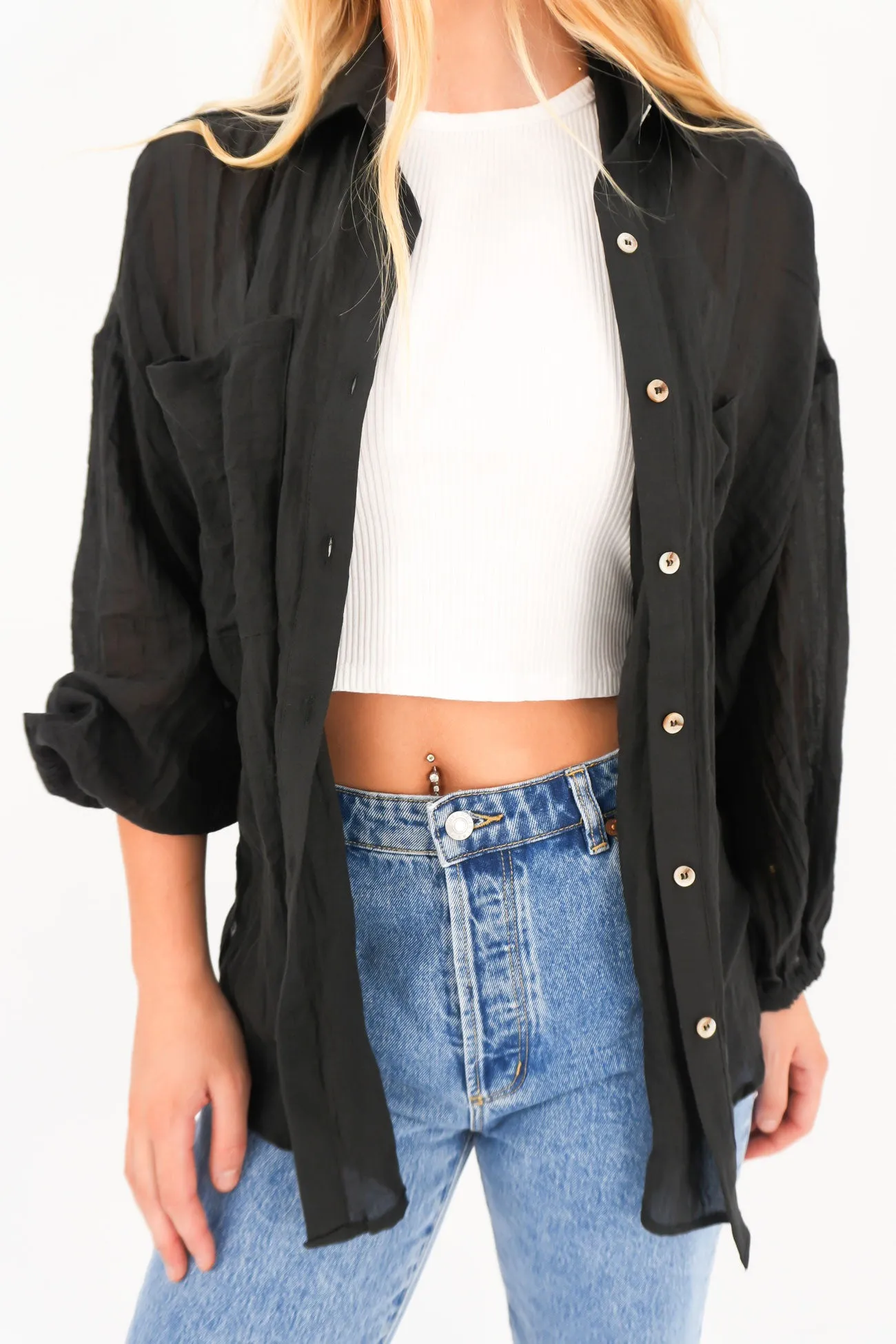 Daily Comfort Style Vintage Style Langley Shirt Black