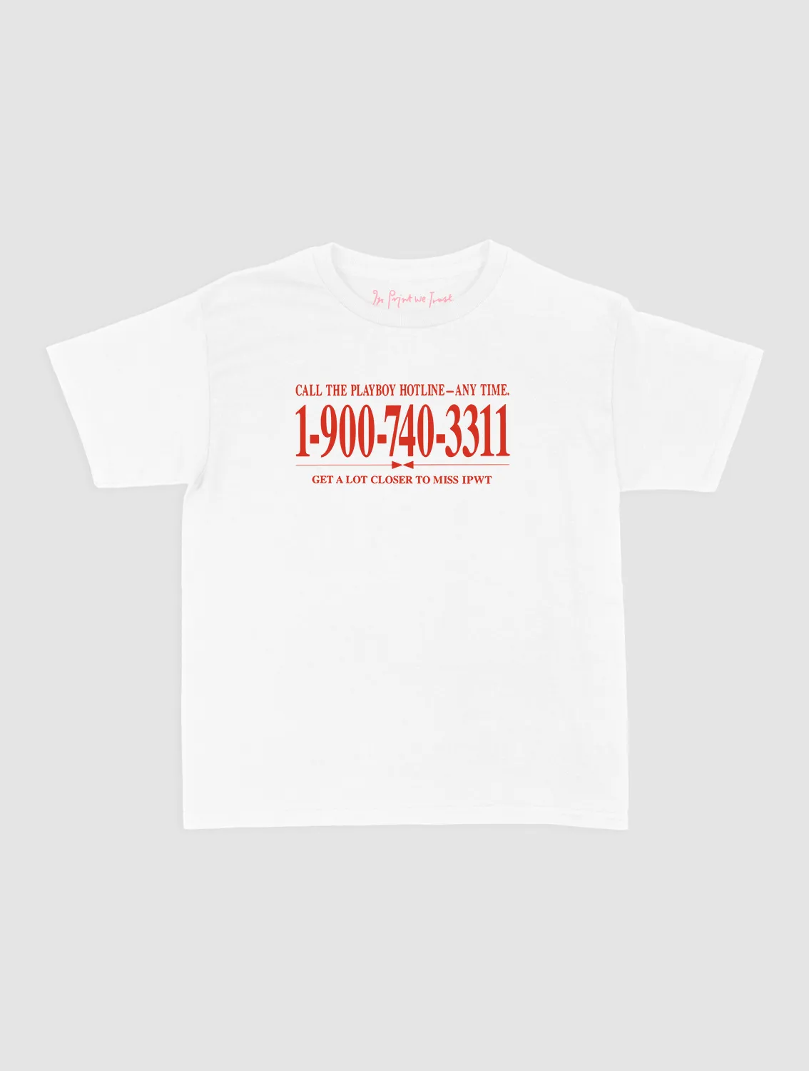 Daily Trend Minimal Fit late night call baby tee