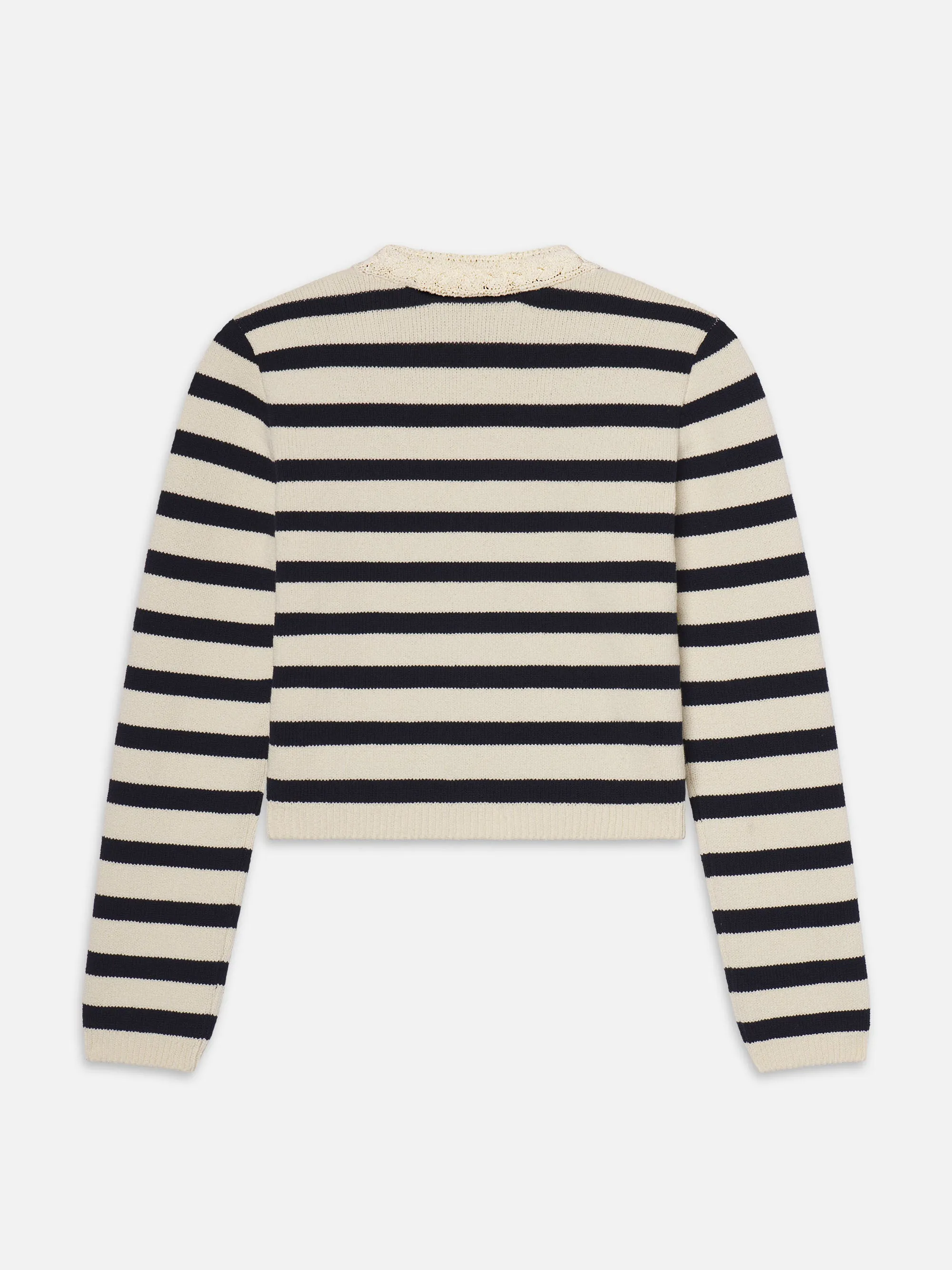 The Harbor Cardigan -- Navy Multi Soft Texture