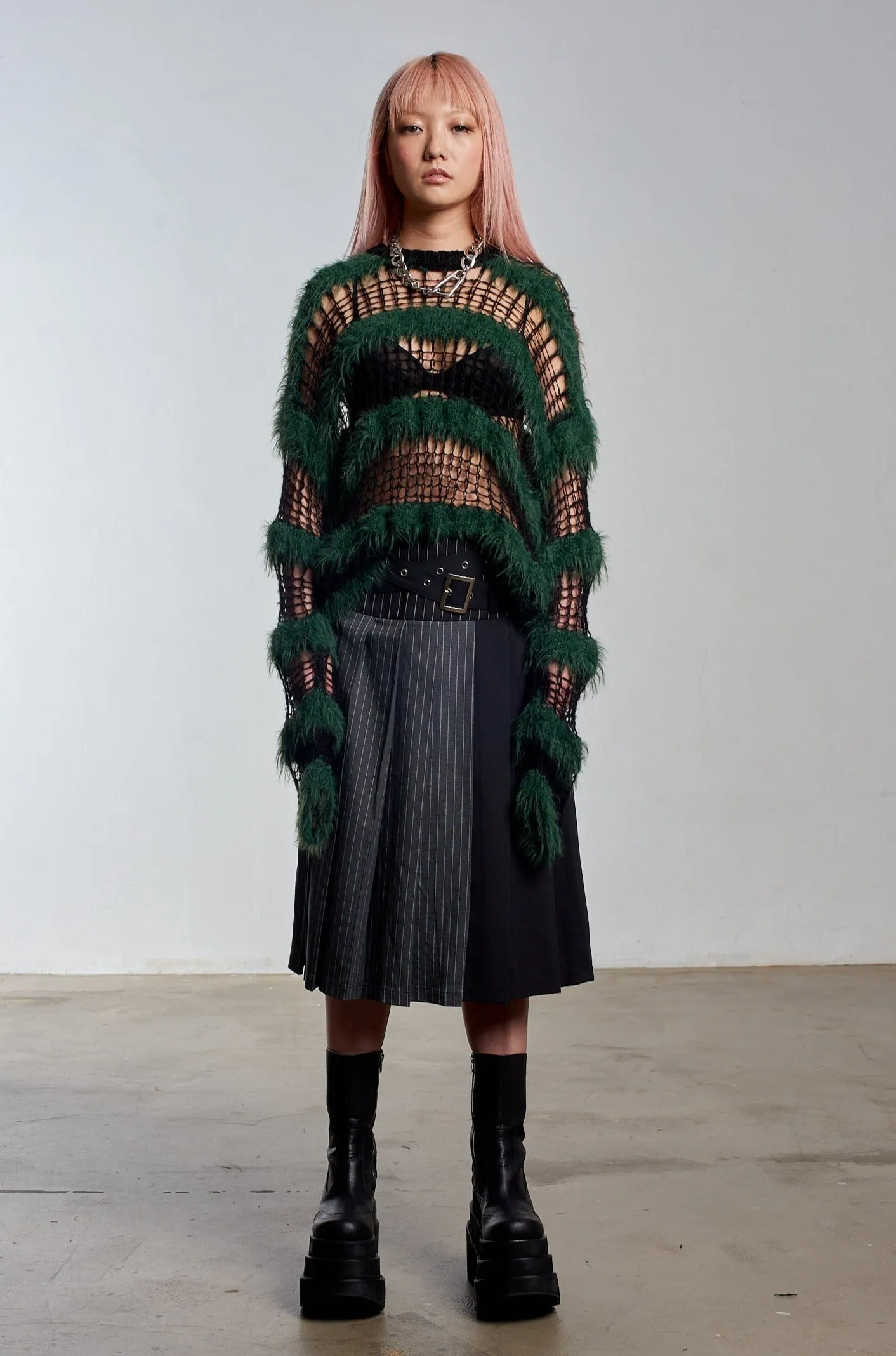 Beetle Knit Green StaticFree Material Modern Comfort