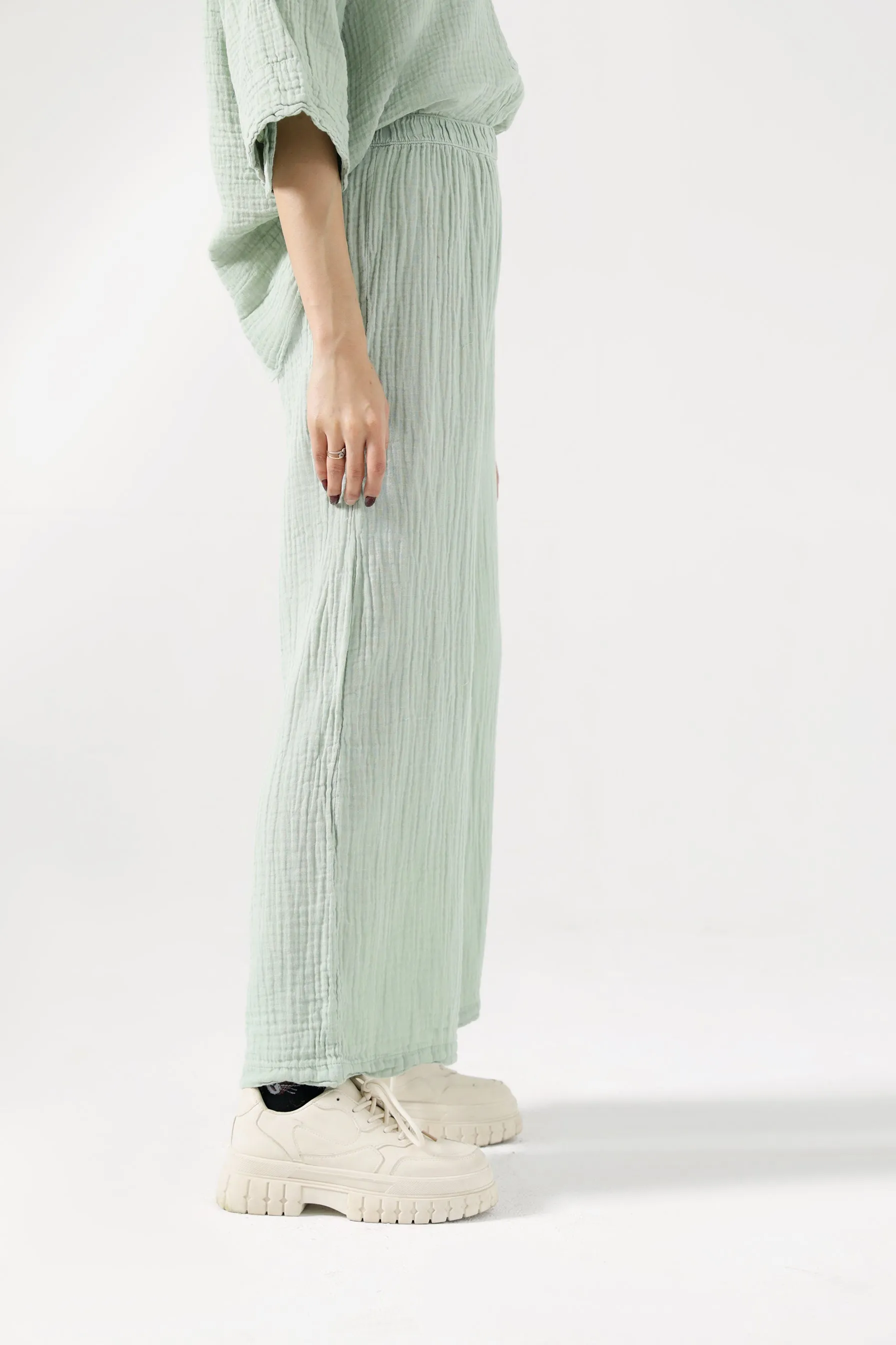 Non Irritating Seams RIPPLE WIDE LEG TROUSERS