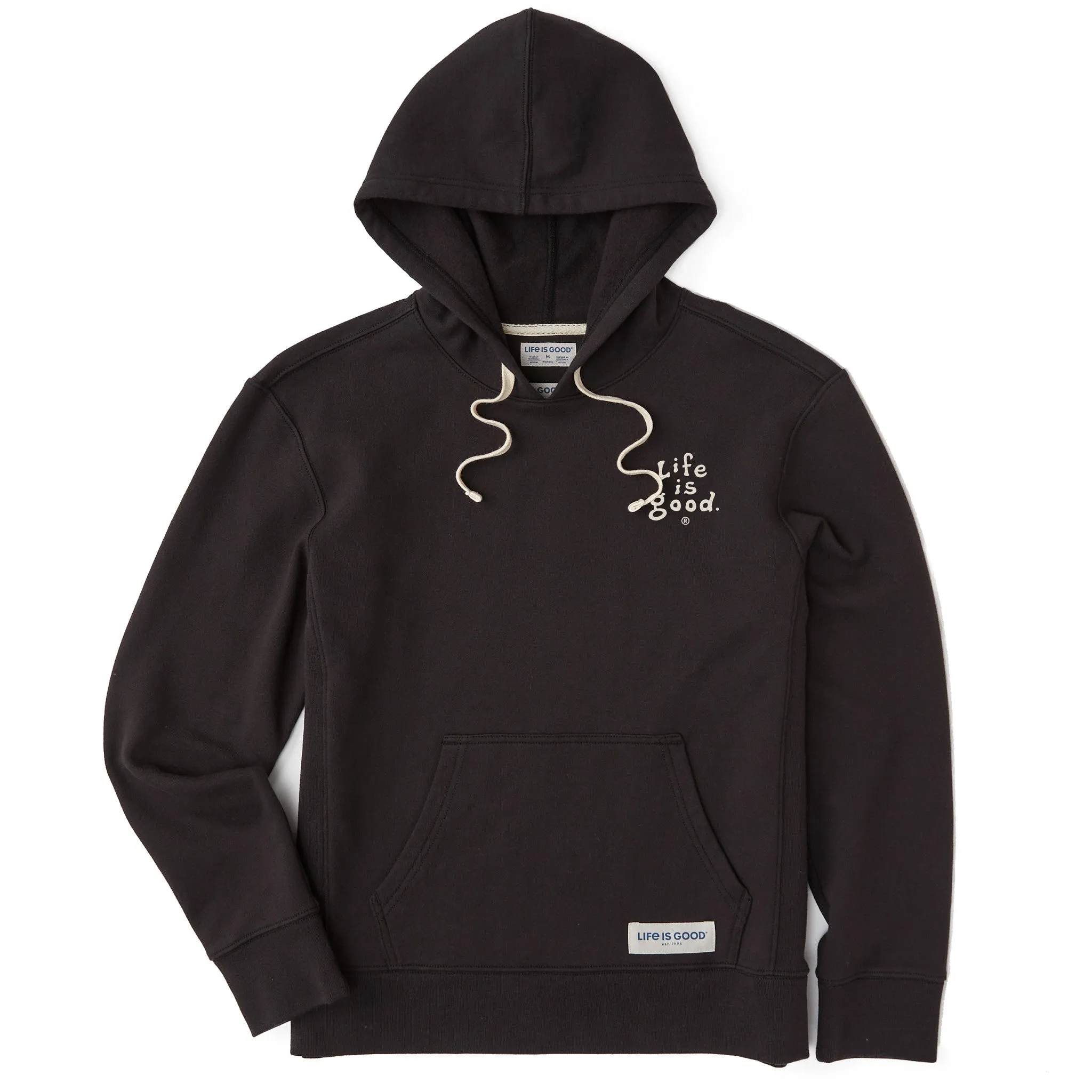 Layered Fashion Convenient Women's LIG Vintage Wordmark Stacked Simply True Fleece Hoodie