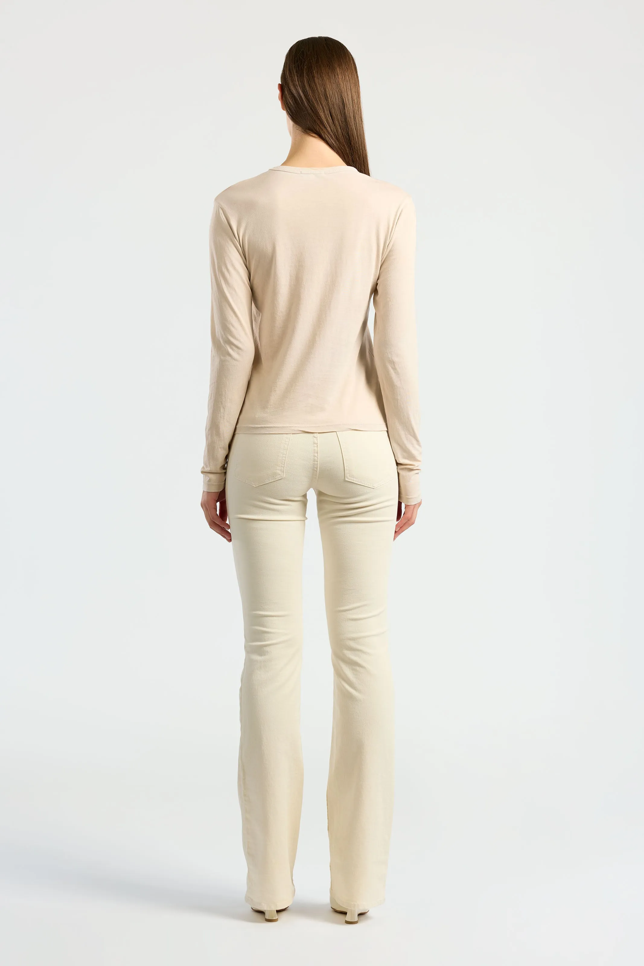 Neutral Color Standard Long Sleeve Shirt