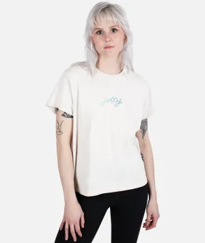 LowImpact Manufacturing Script SS Tee - White