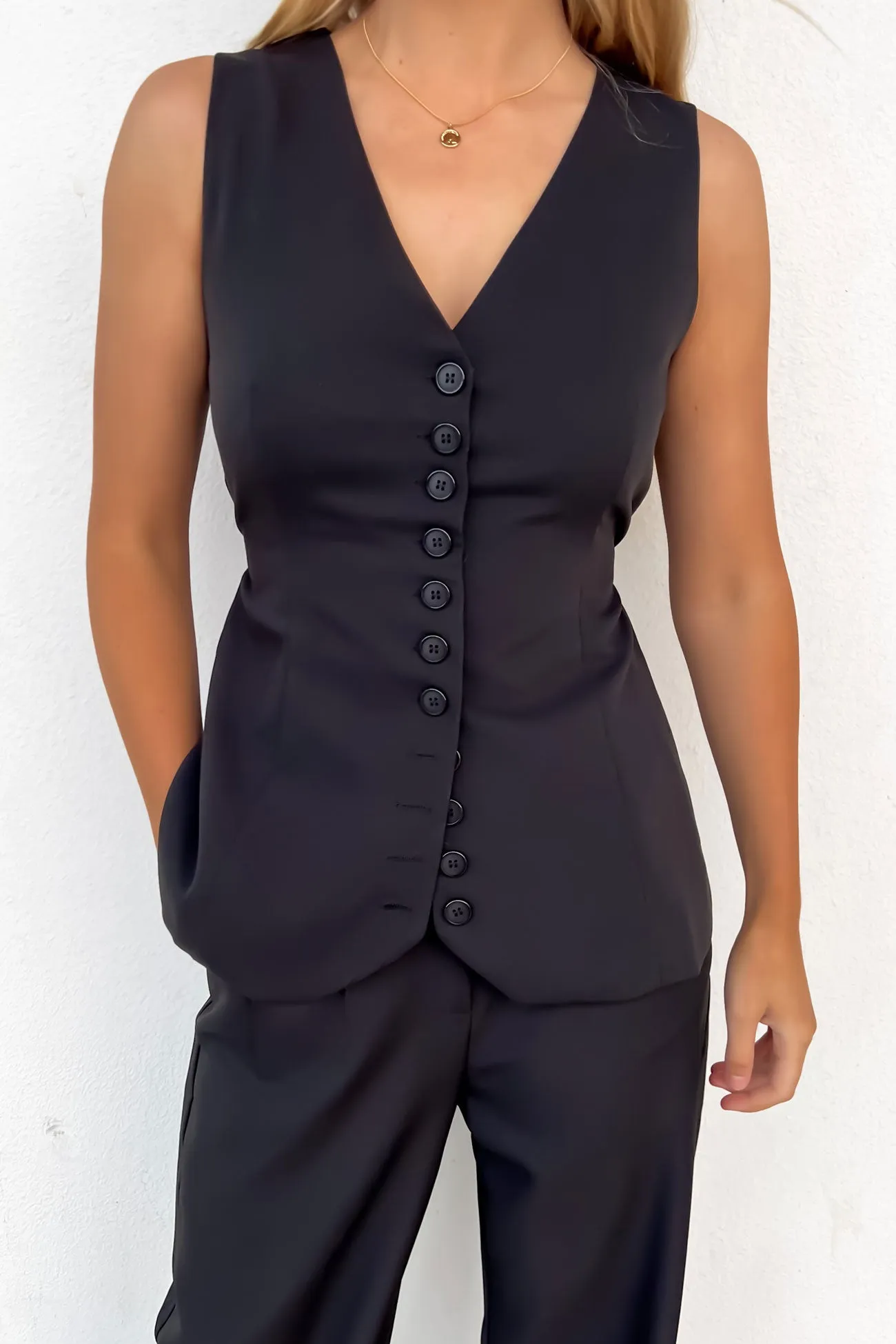 Youth Glow Summer Air Tegan Vest Black