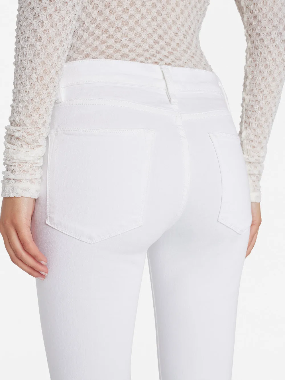 Le High Skinny -- Blanc Fashion-Forward Chic Appeal