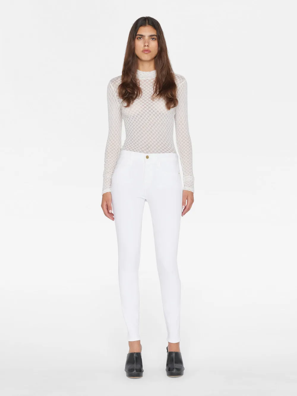 Le High Skinny -- Blanc SeamlessPocketDesign Stretchable Comfort