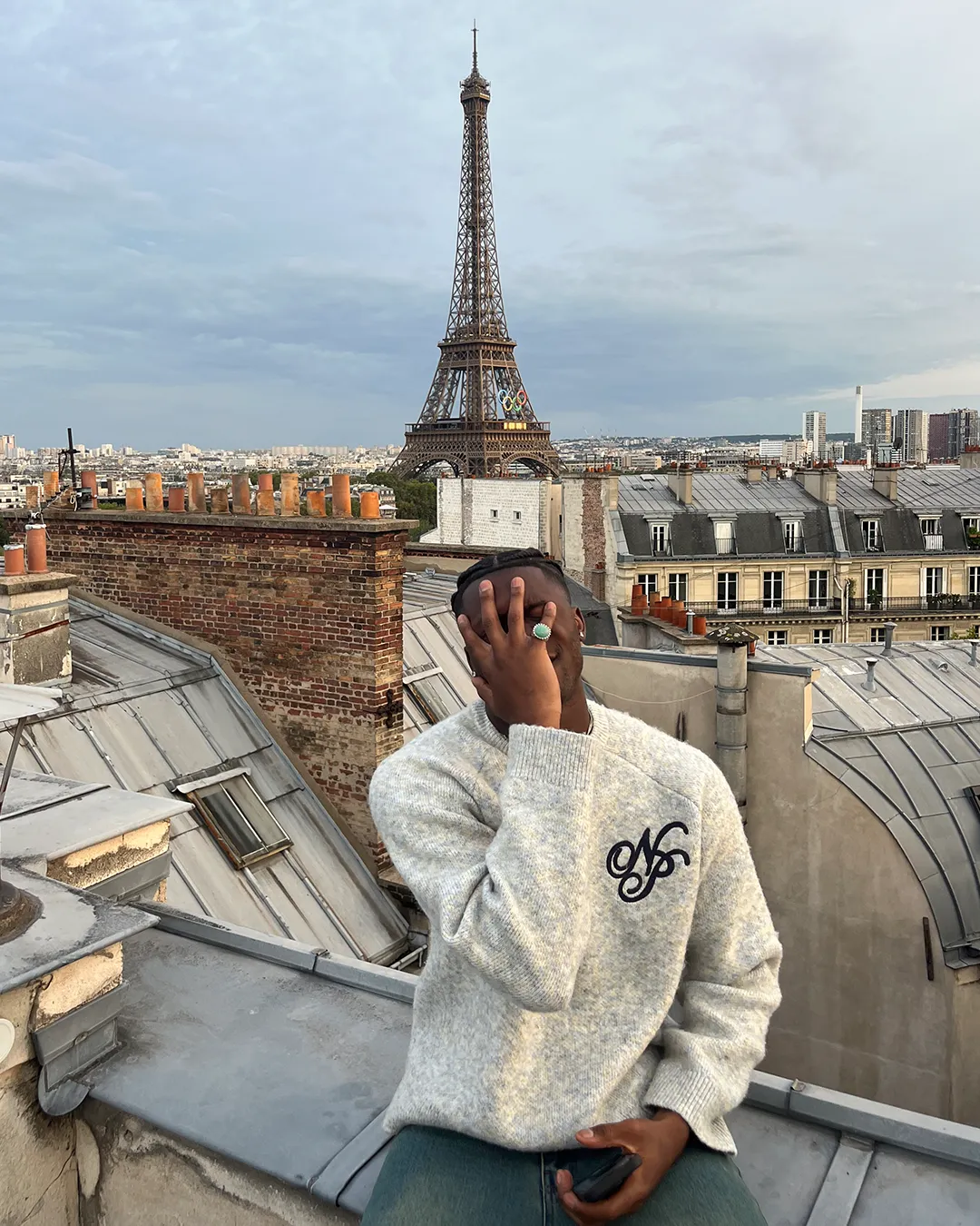 Le Marais Knit Sweater Grey Garment Dye Process