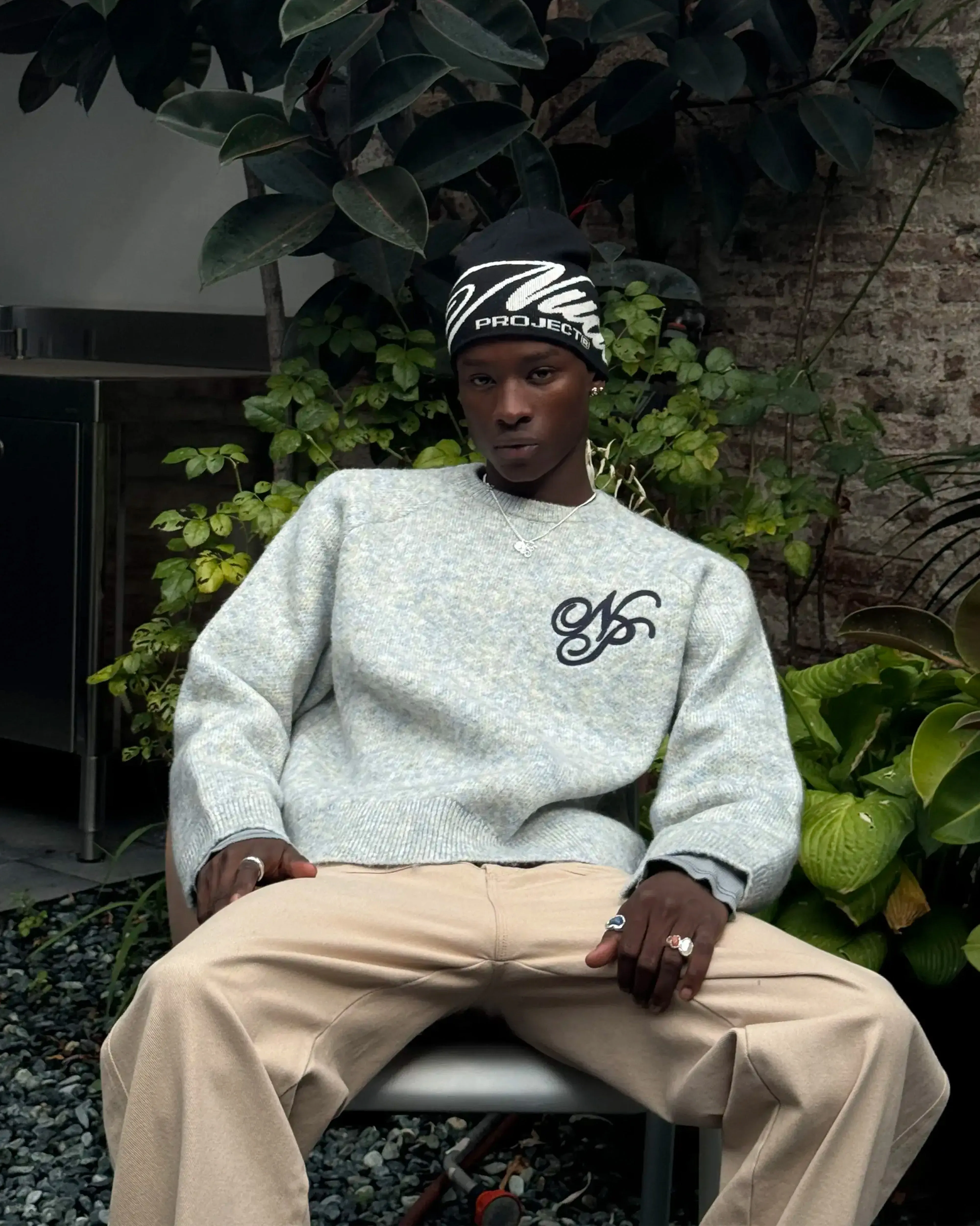 Le Marais Knit Sweater Grey Neutral Look