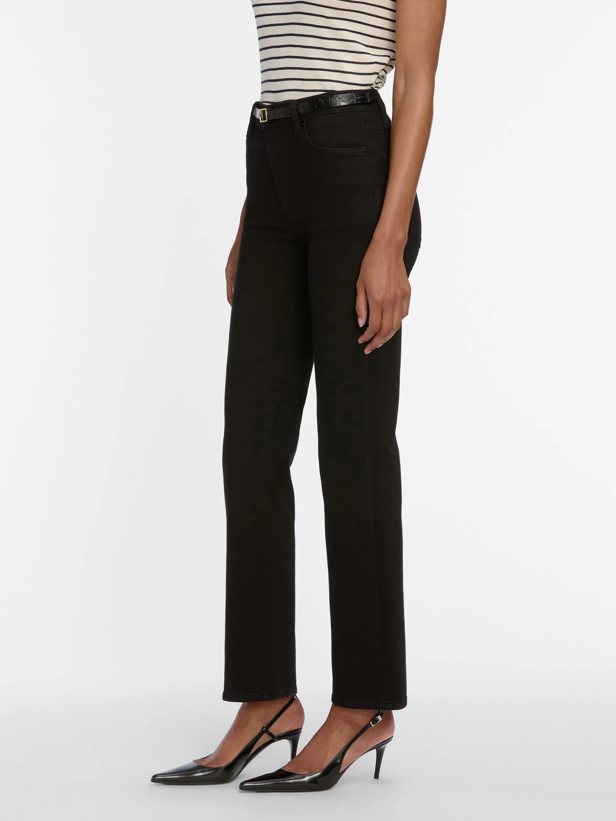 Seamless Wear Stylish Fit Le Sleek Straight -- Black