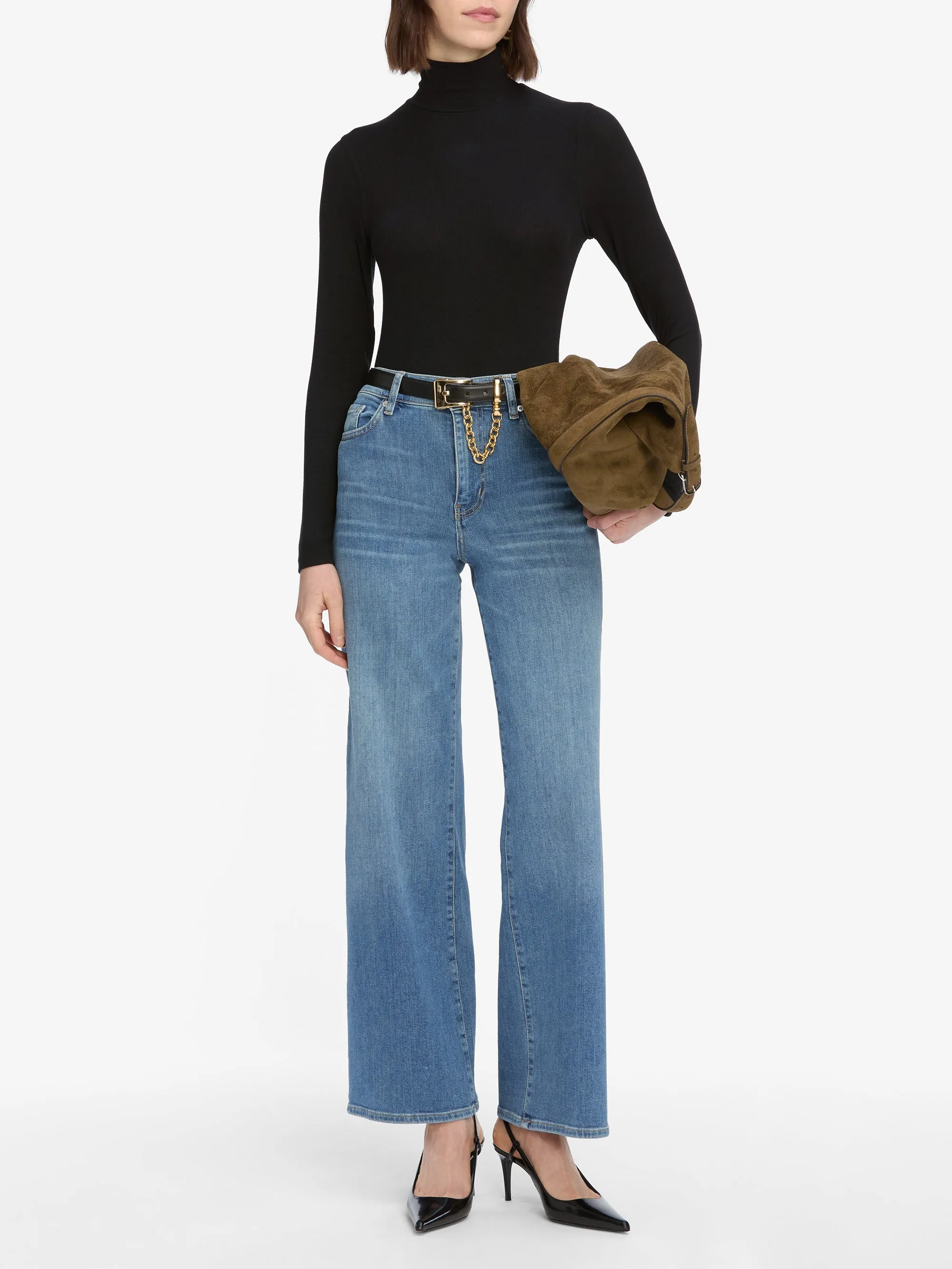 Adjustable Belt Loops Le Slim Palazzo -- Drizzle