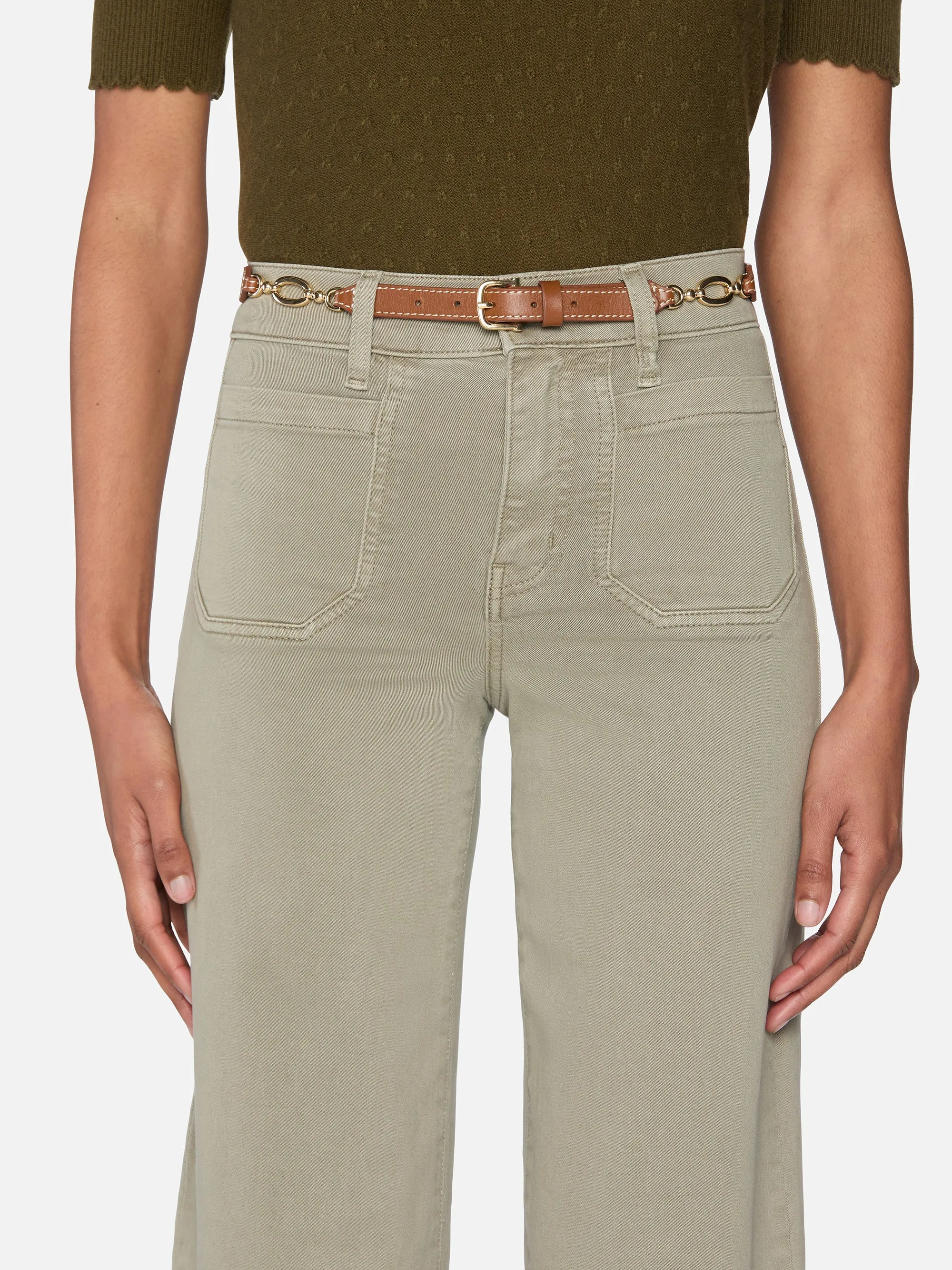 Le Slim Palazzo Modernist Pocket -- Thyme Roll-up style