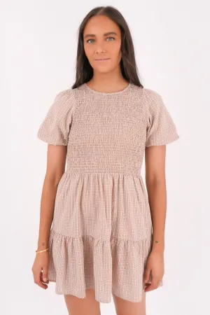 Dreamy Layers Lenox Mini Dress Check