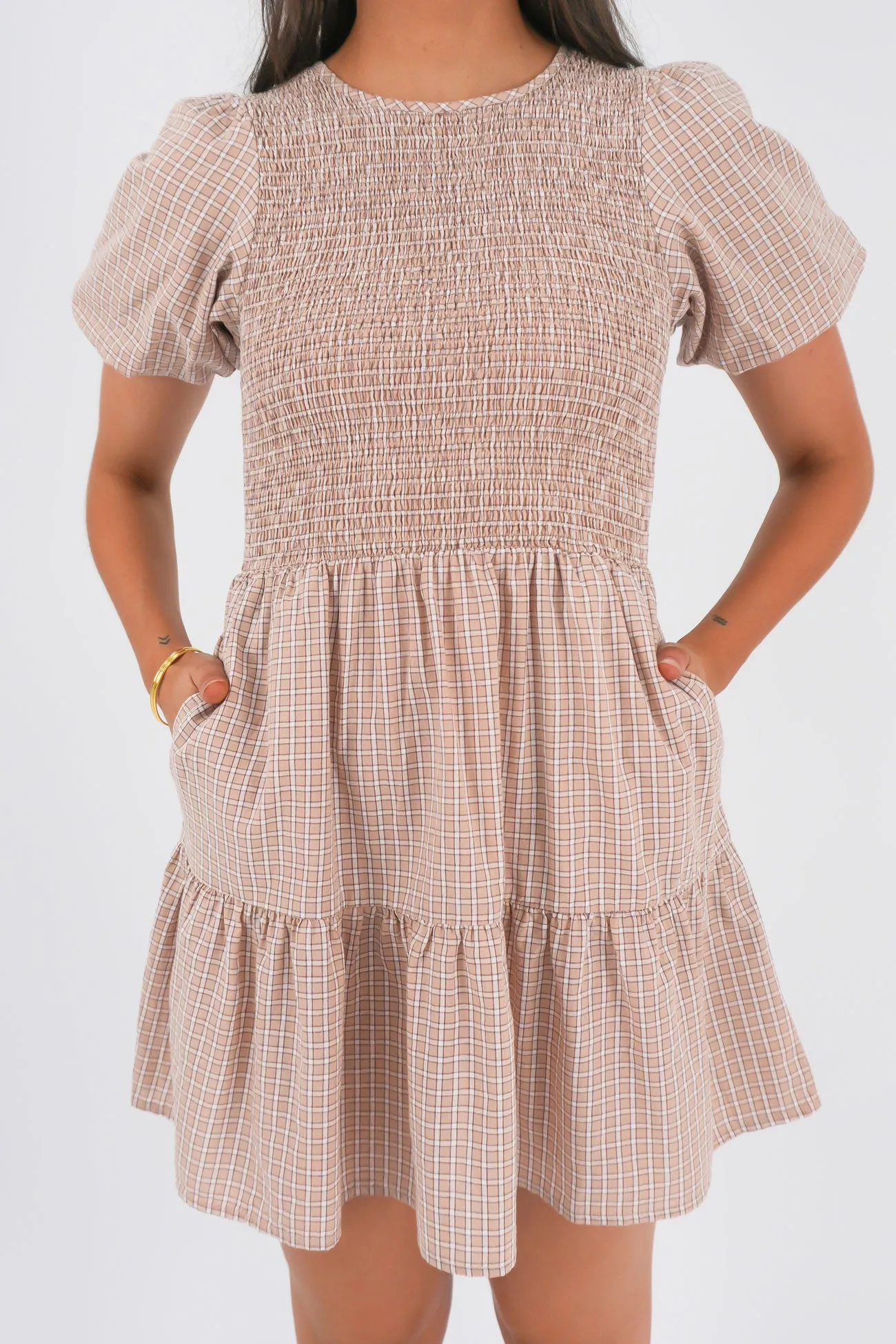 Subtle Elegance Lenox Mini Dress Check