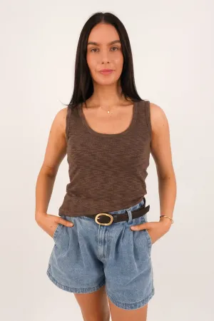 Leonie Tank Chocolate Soul Ease