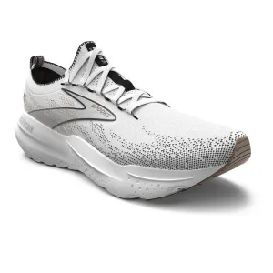 Womens Brooks Running Glycerin Stealthfit 21 in White/Grey/Black Heel To Toe Transition thick - sole shoes