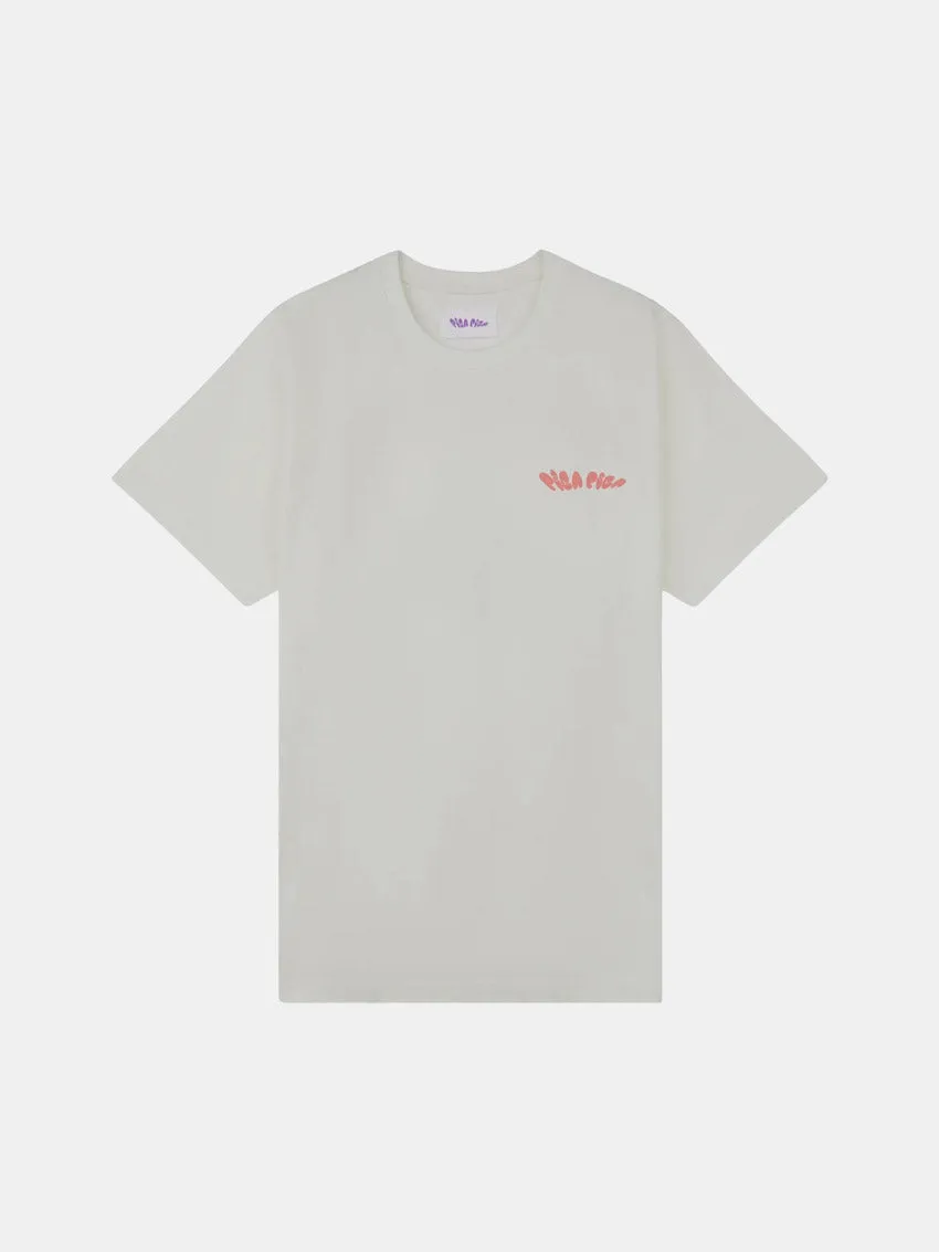 Classic Cut Cozy Vibe Pearing Completed Tee Creme White