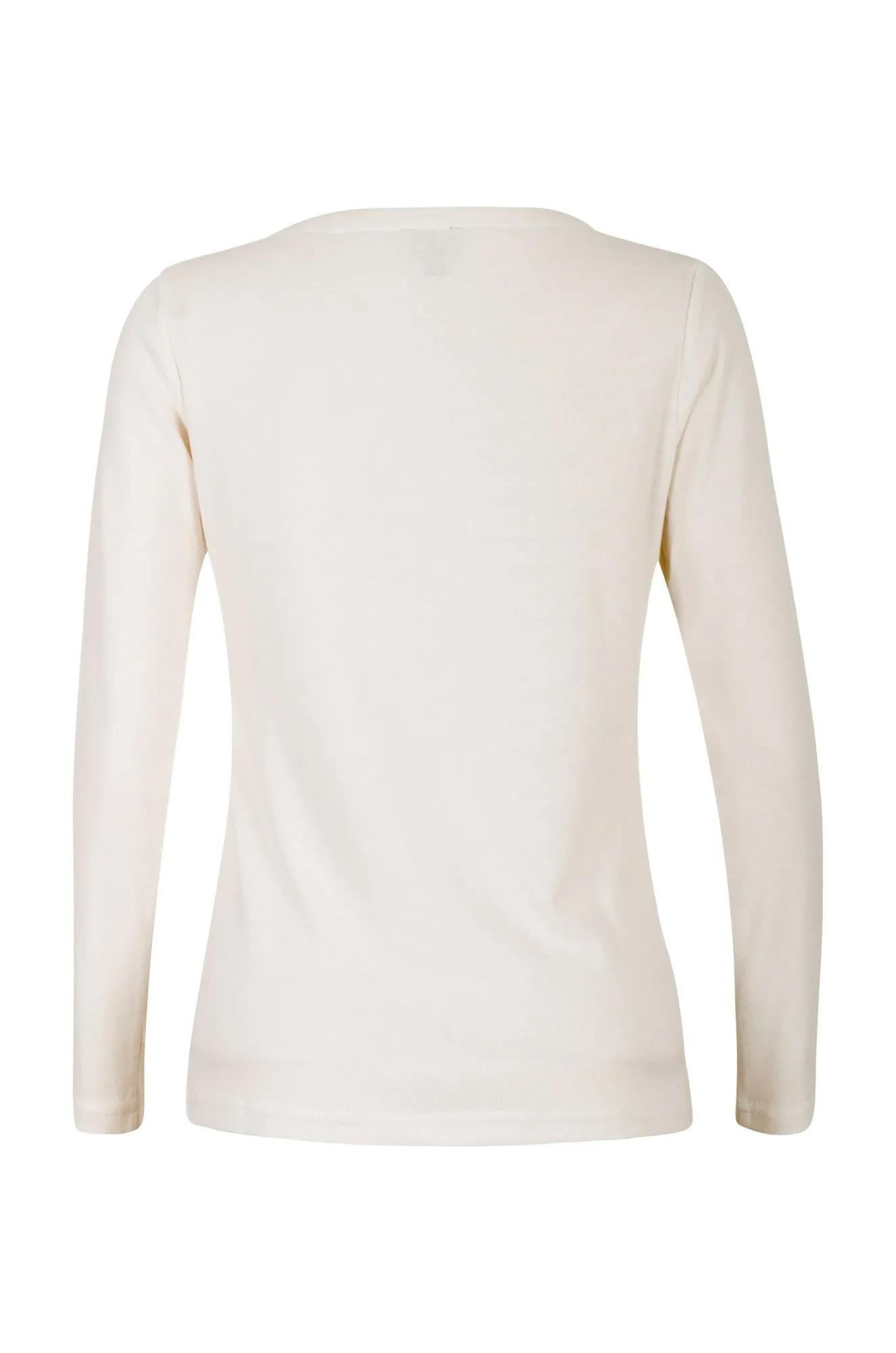 1x1 Rib Cotton Poly Top | IVORY | 6551B1 EcoDye Process