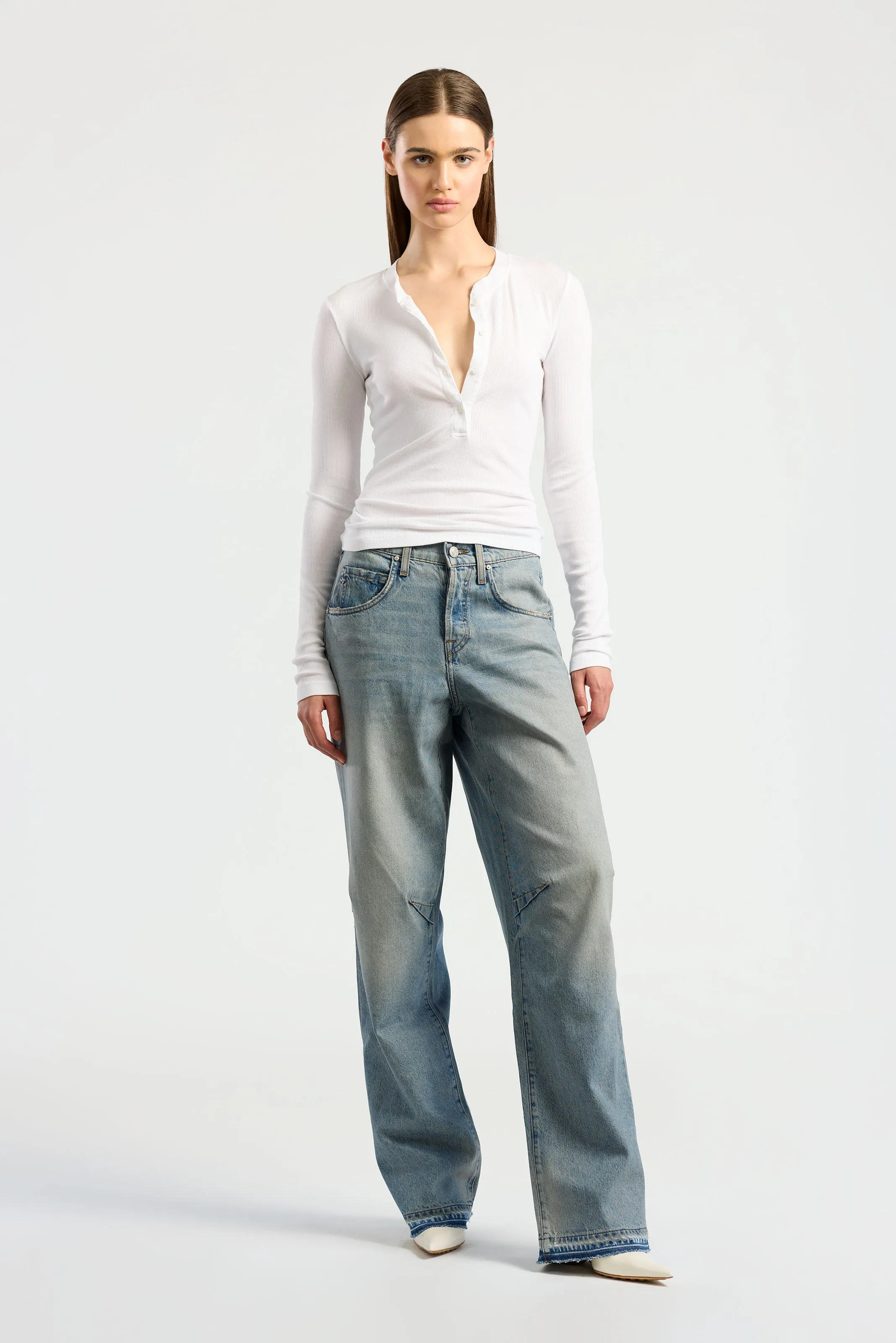 Elastic Fit High-Quality Cotton Verona Henley