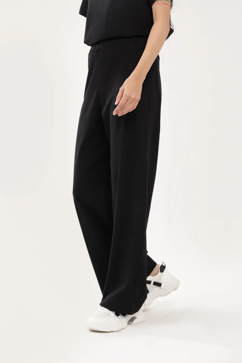 Flexible Performance Wear Breathable Waist WIDE LEG TROUSERS