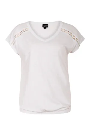 LayeredPanels 100% Cotton Slub Top | WHITE | 6964A1