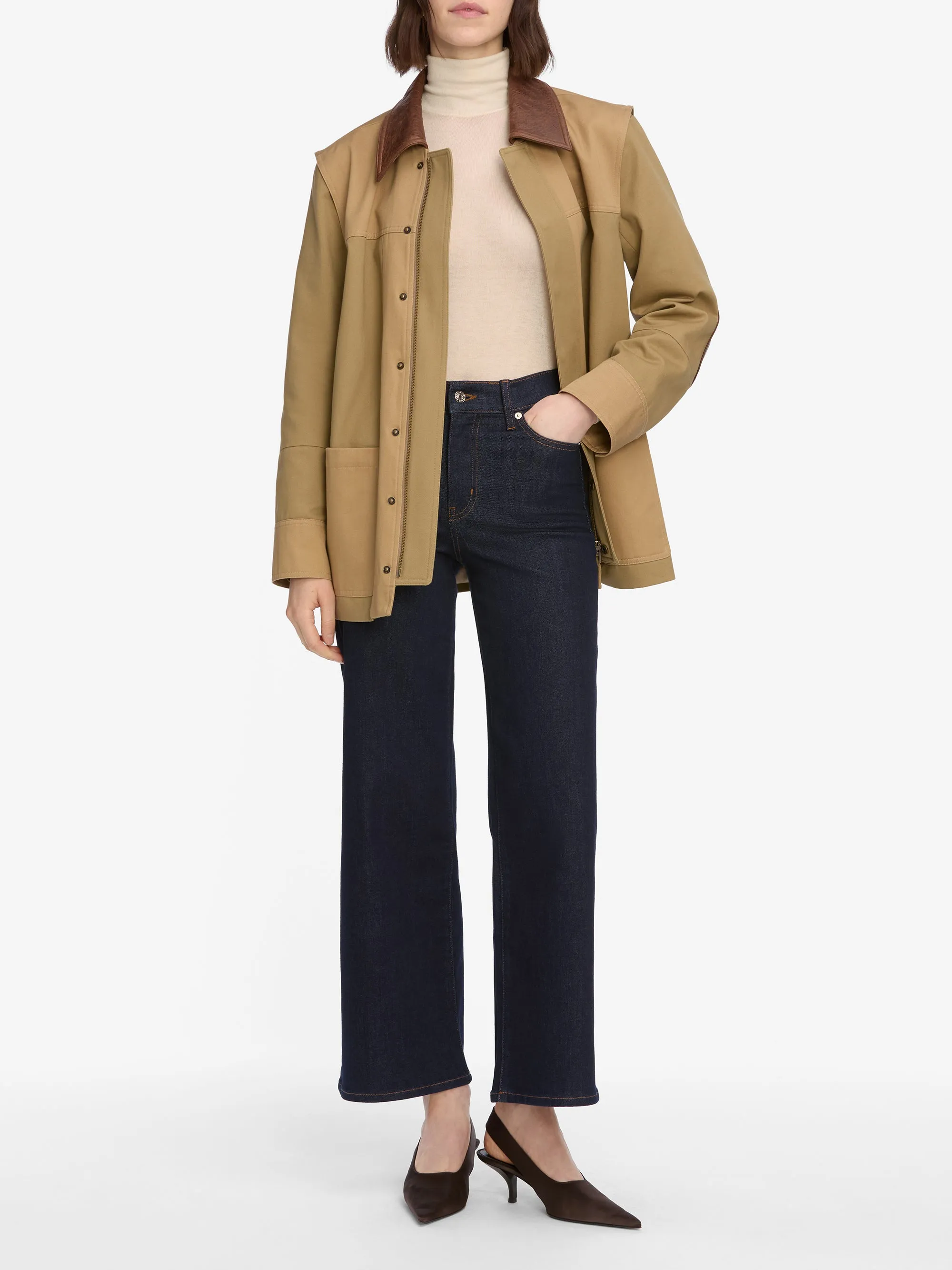 Clean Fit Multi Pocket System Le Slim Palazzo Crop -- Rinse