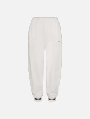 TaglessLabel Double Needle Stitching The Tennis Sweatpant -- White