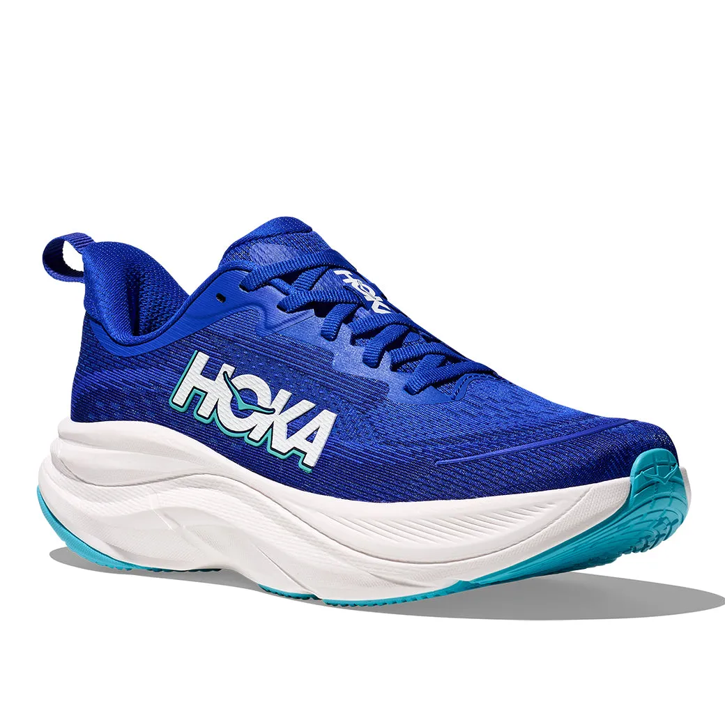 Temperature Regulating Tech Lunarlon Womens Hoka Skyflow in Ultramarine/ Night Sky