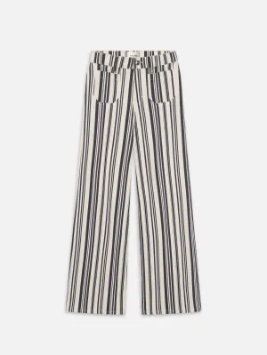 Le Slim Palazzo Modernist Pocket -- Navy Stripe Movement Comfort