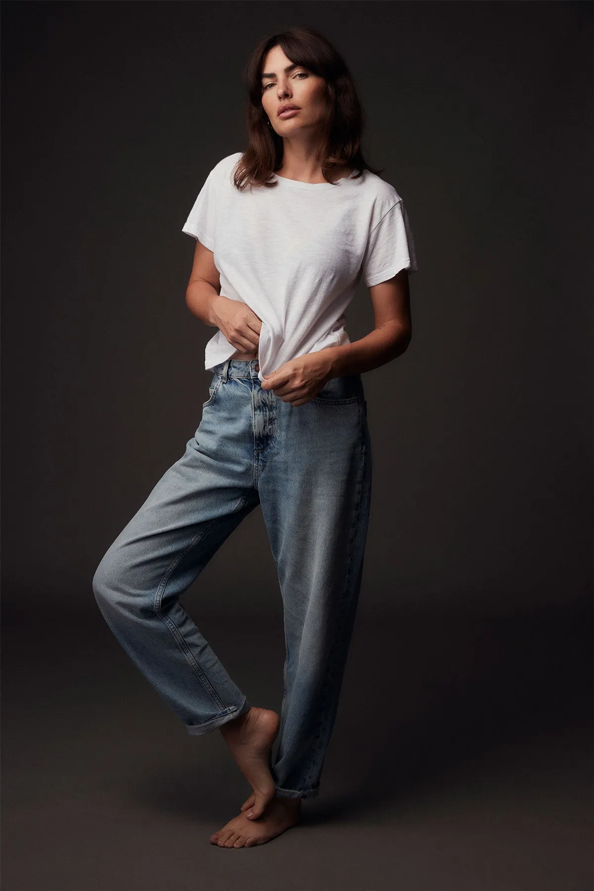 Ethically Sourced Cotton Shaden Cotton Crew - White